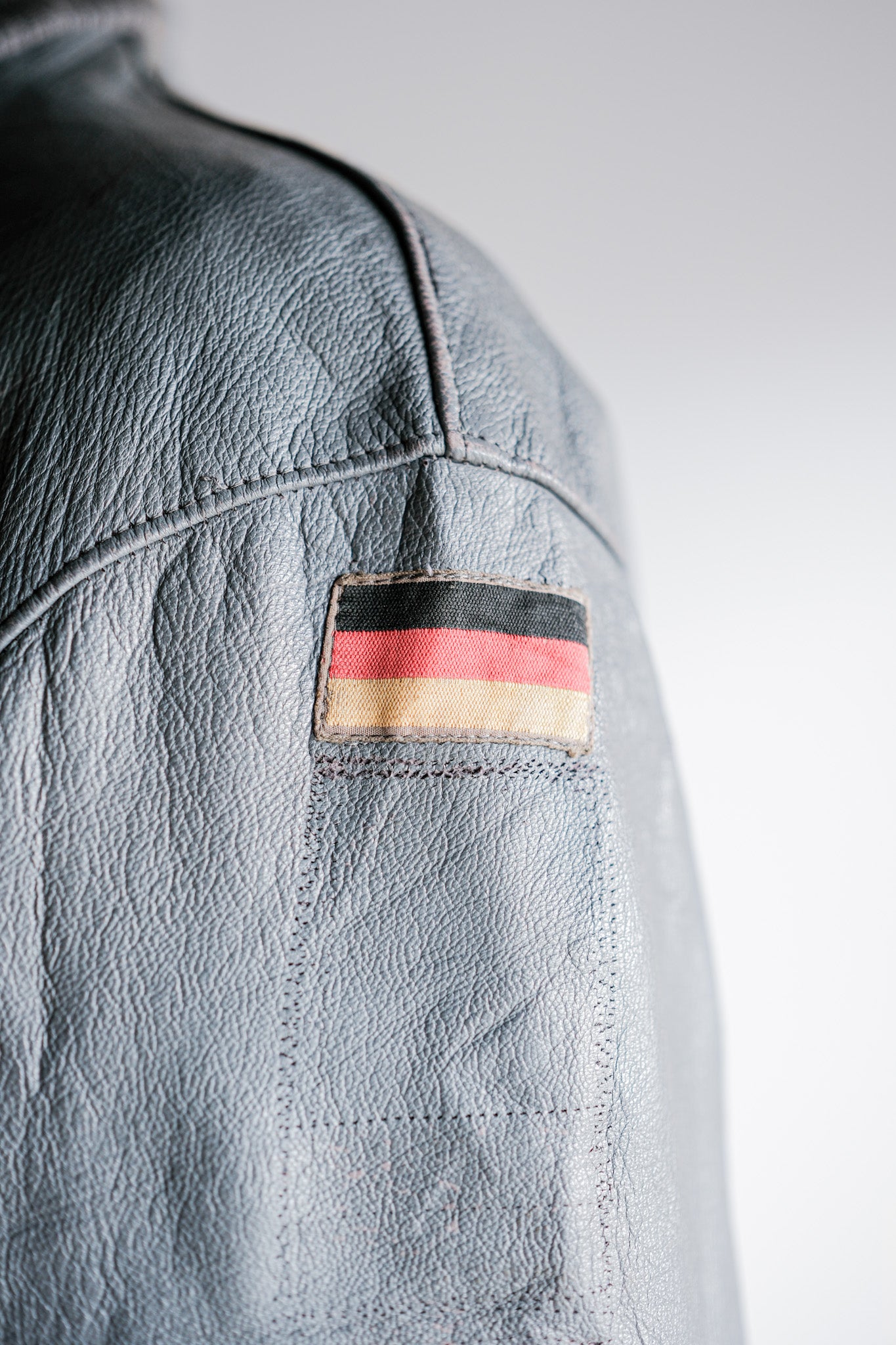 ［~70’s］West German Air Force Pilot Leather Jacket With Patches Size.190/100