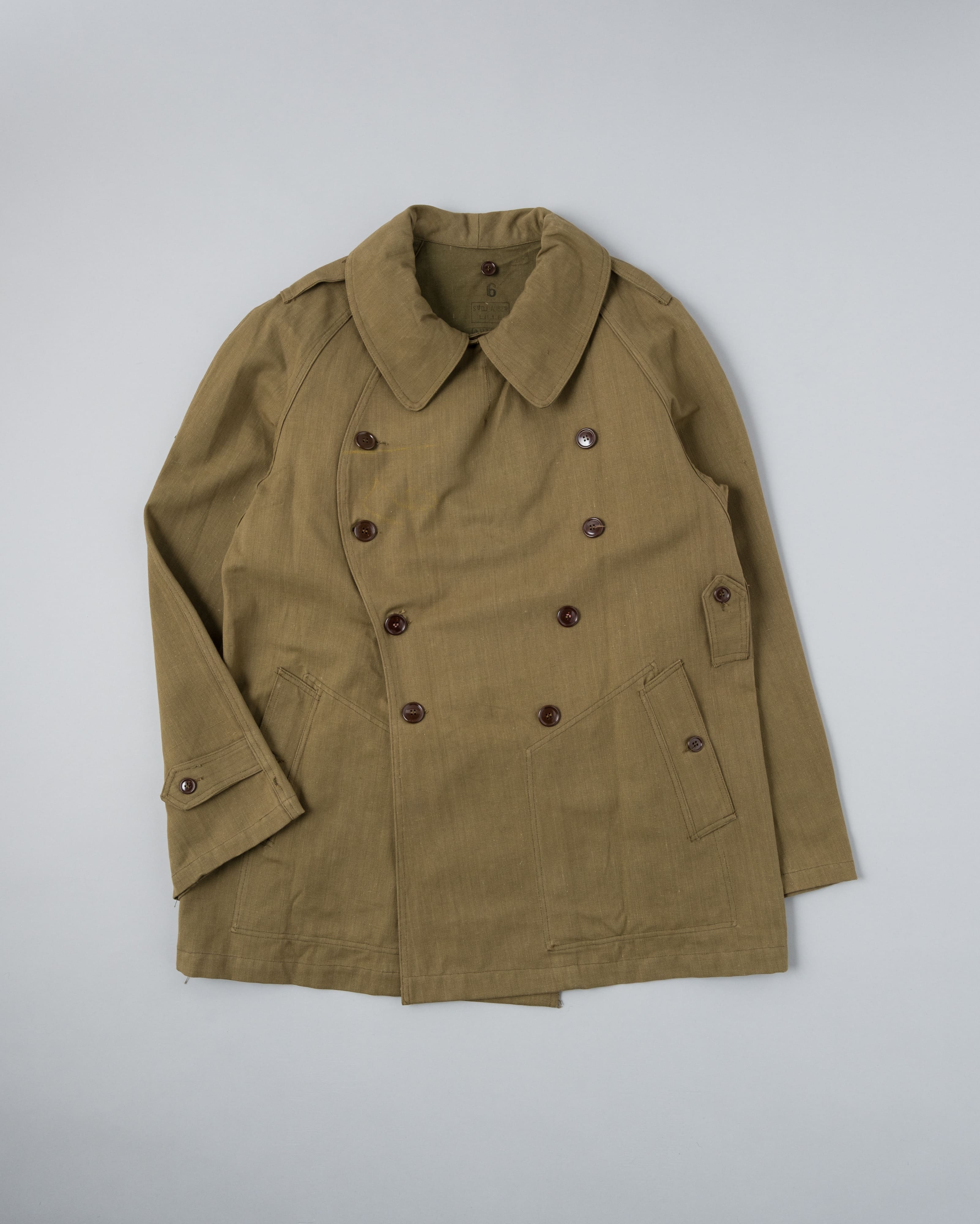 [~ 50's] Armée française M38 Taille de la veste de moto à double semestre.6 "2e type" "Stock mort"