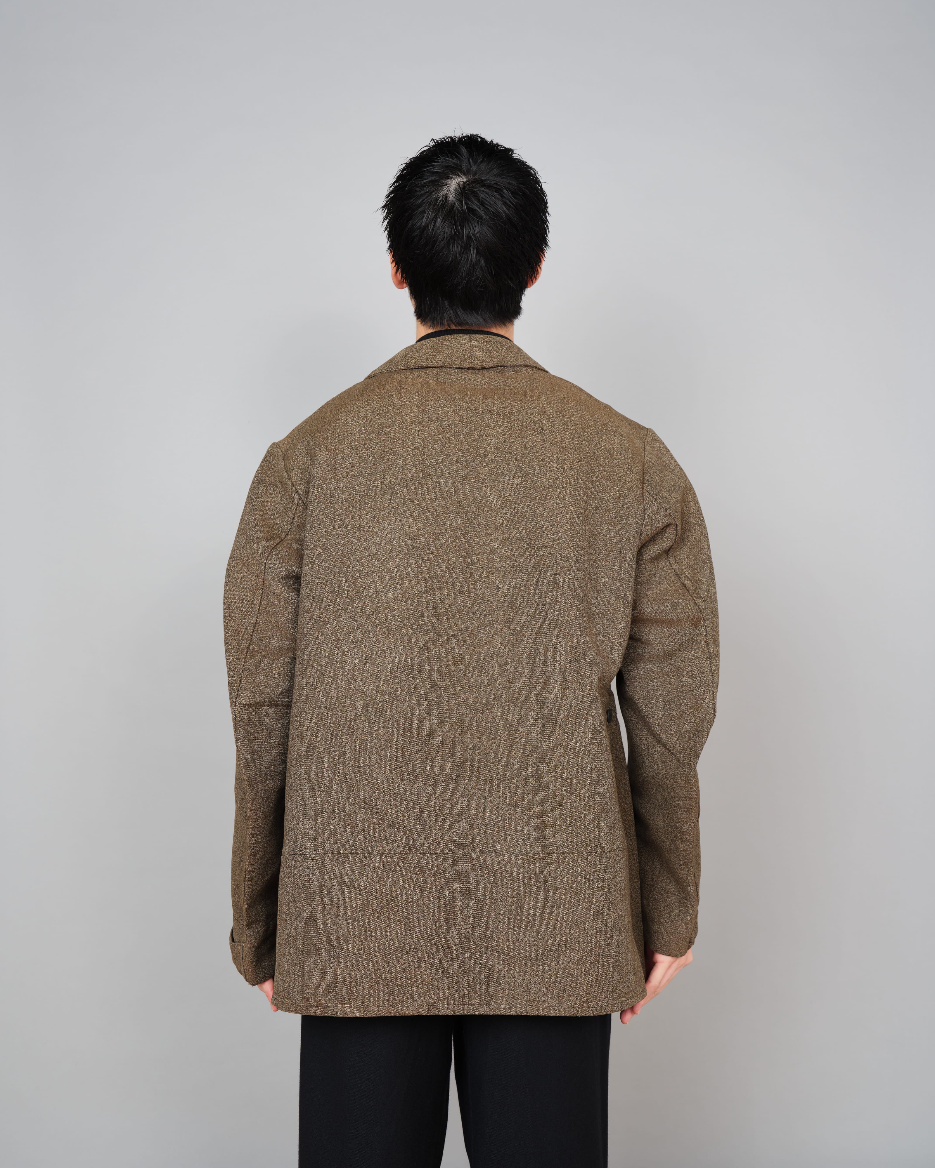 【~30’s】French Vintage Brown Chambray Hunting Jacket