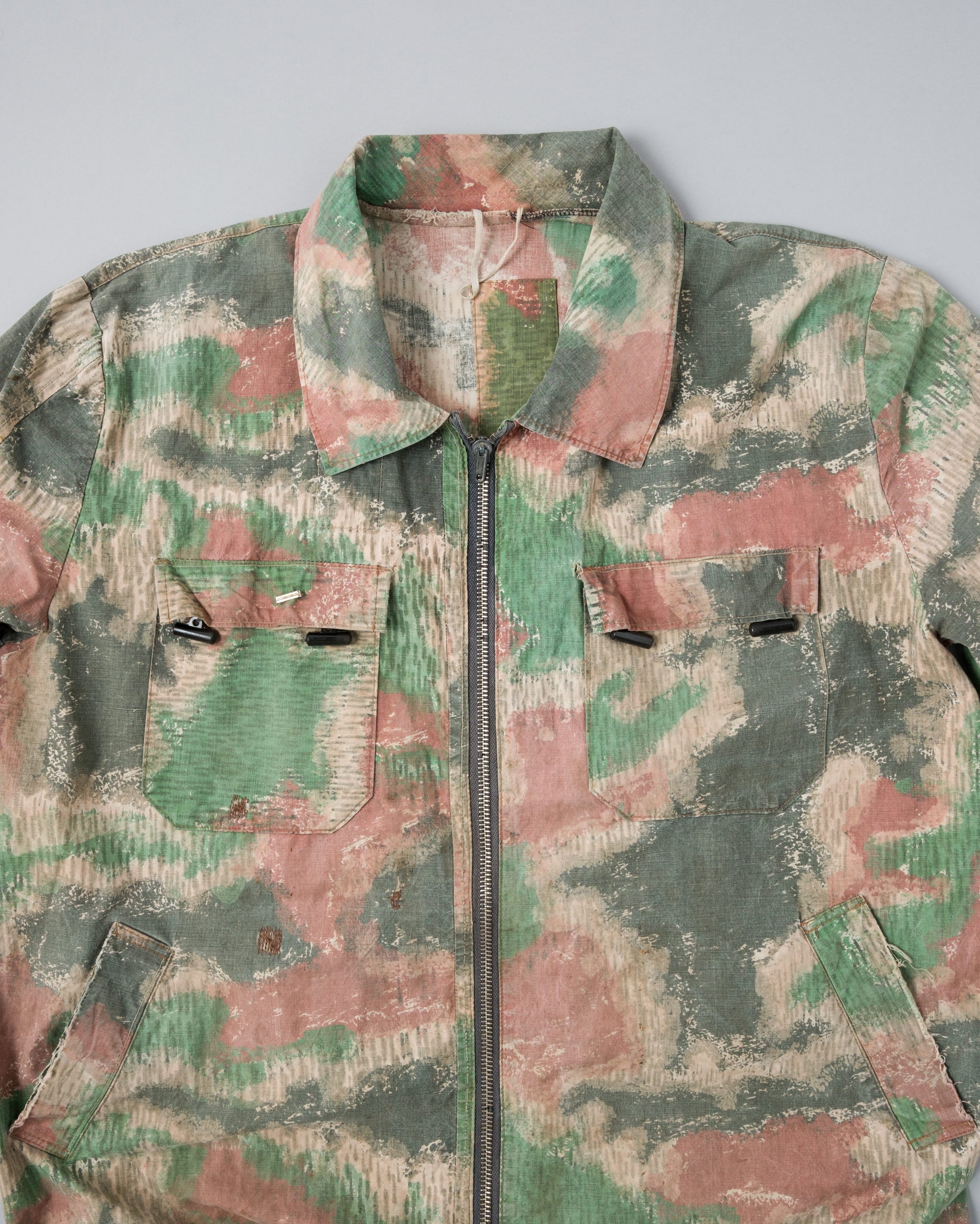 ［~60's］Czechoslovakian Army Sumpfmuster Pattern Camouflage Zip Up Jacket "Localmade"