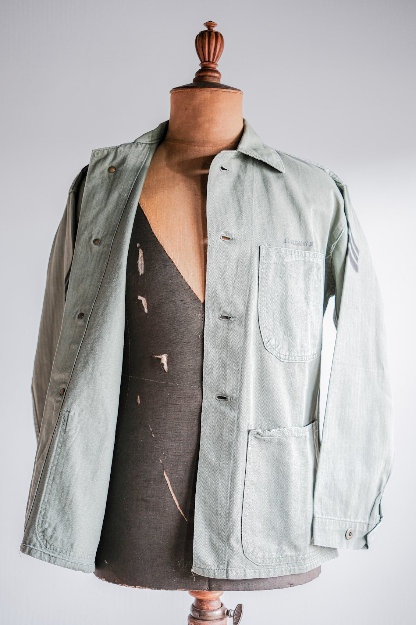 ［~40's］U.S.M.C P-47 HBT Utility Jacket Size.34