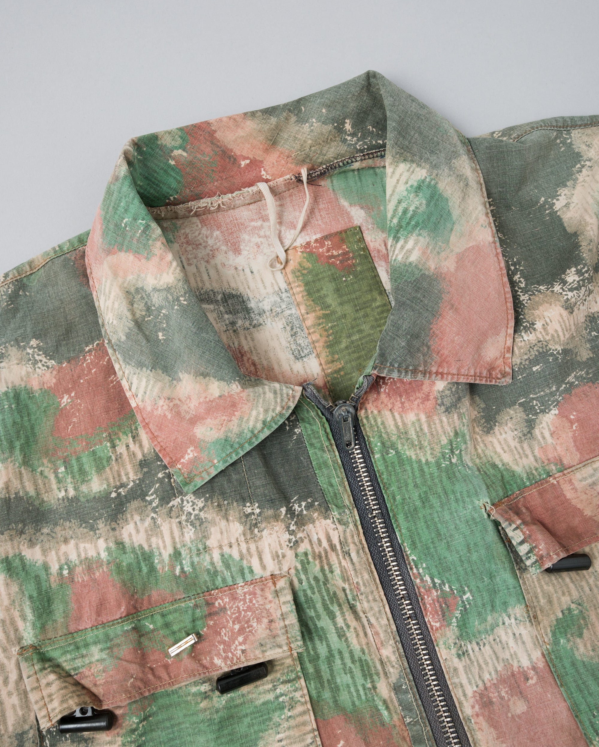 ［~60's］Czechoslovakian Army Sumpfmuster Pattern Camouflage Zip Up Jacket "Localmade"