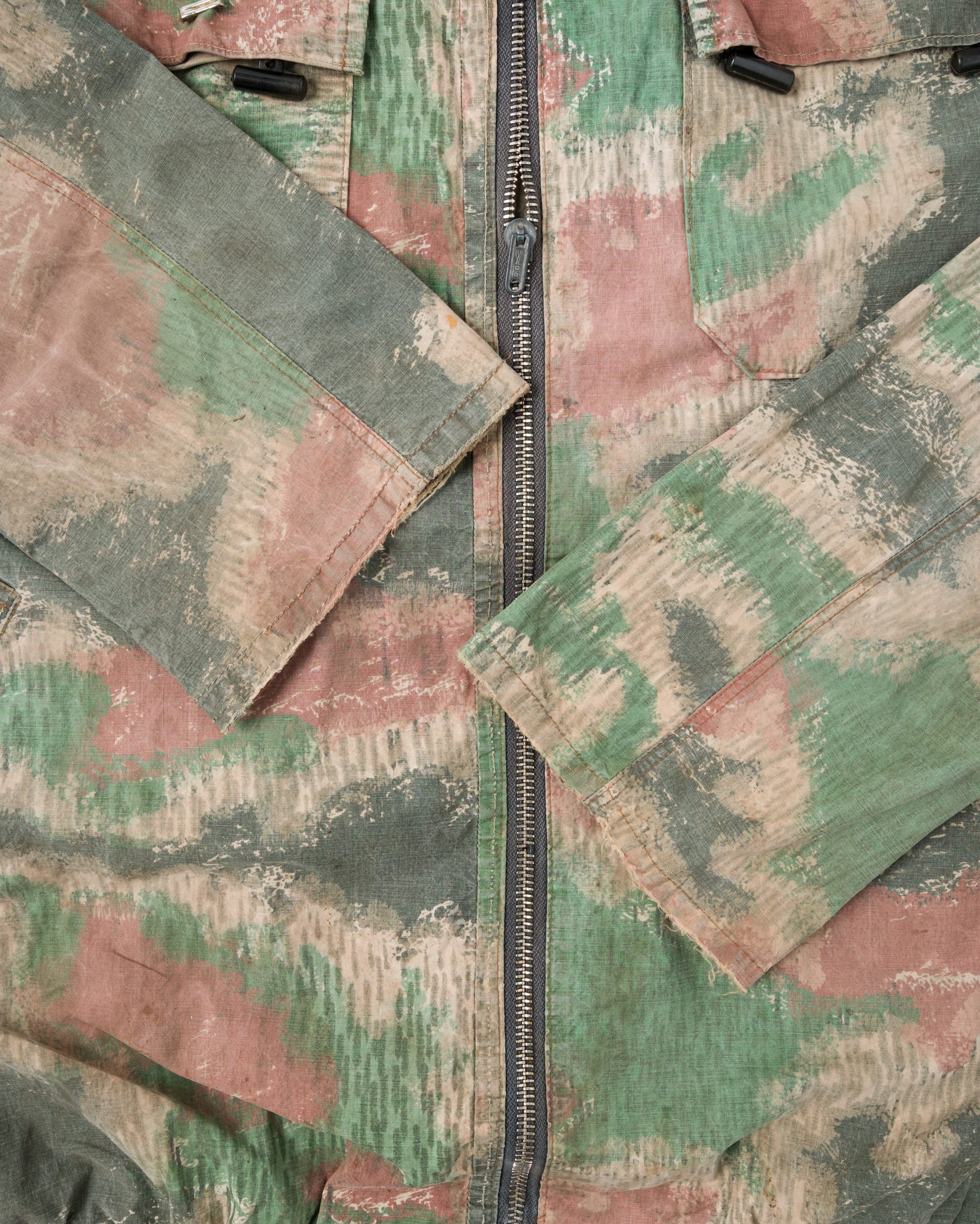 ［~60's］Czechoslovakian Army Sumpfmuster Pattern Camouflage Zip Up Jacket "Localmade"
