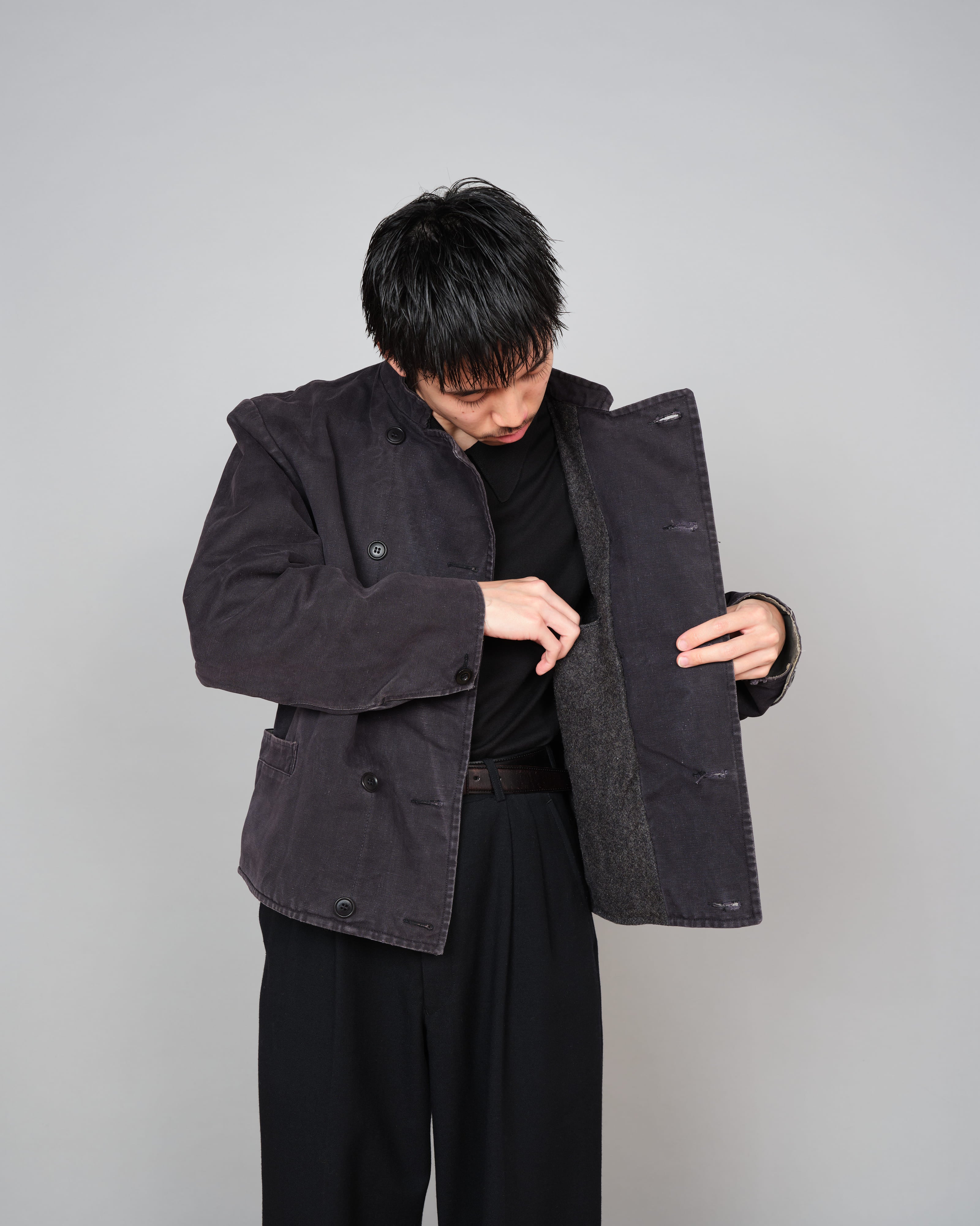 [~ 30's] Veste d'équipage de char à double boutonnage de l'armée suédoise Taille.N100M