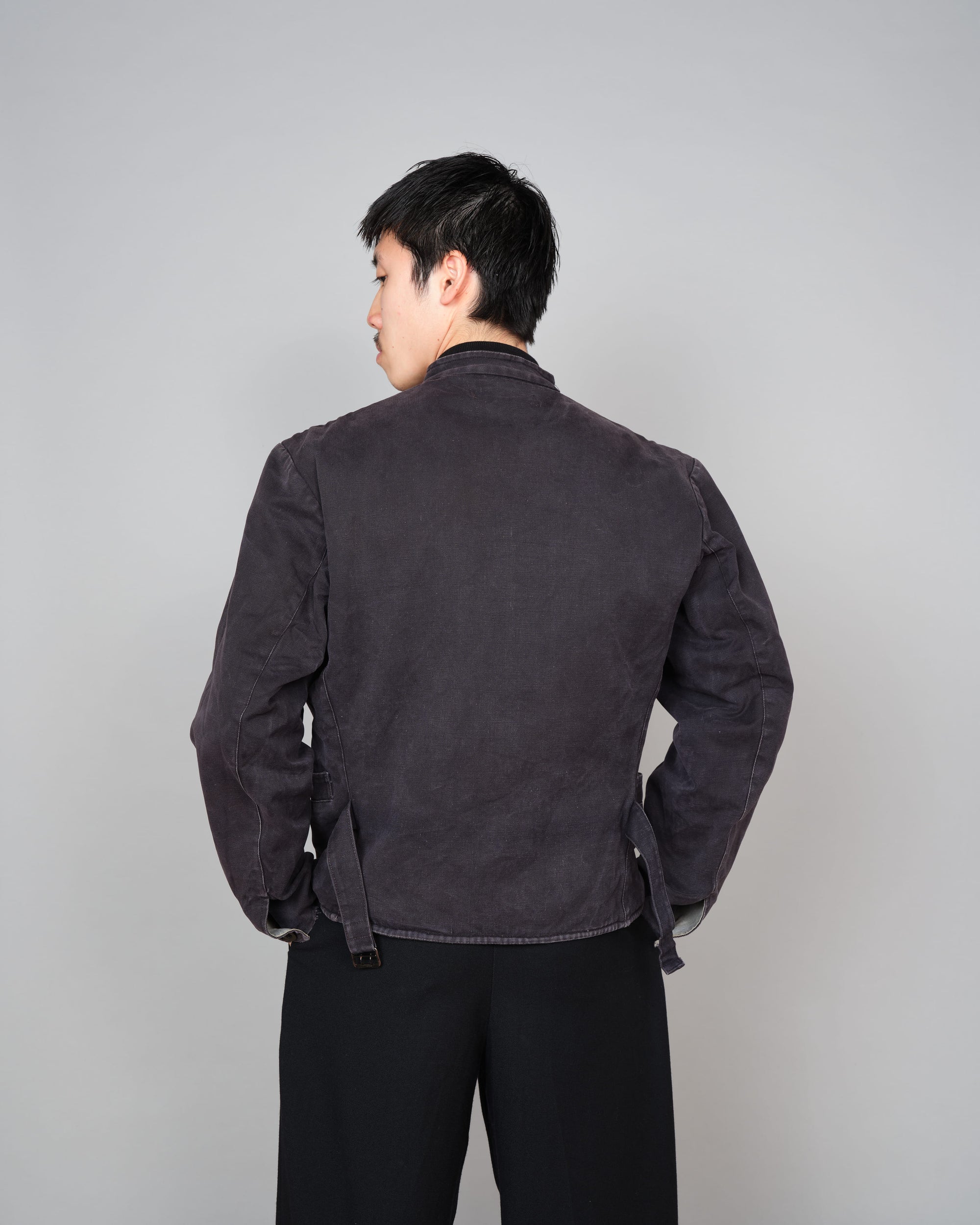 ［~30's］Swedish Navy Double Breasted Mechanic Jacket Size.N100M