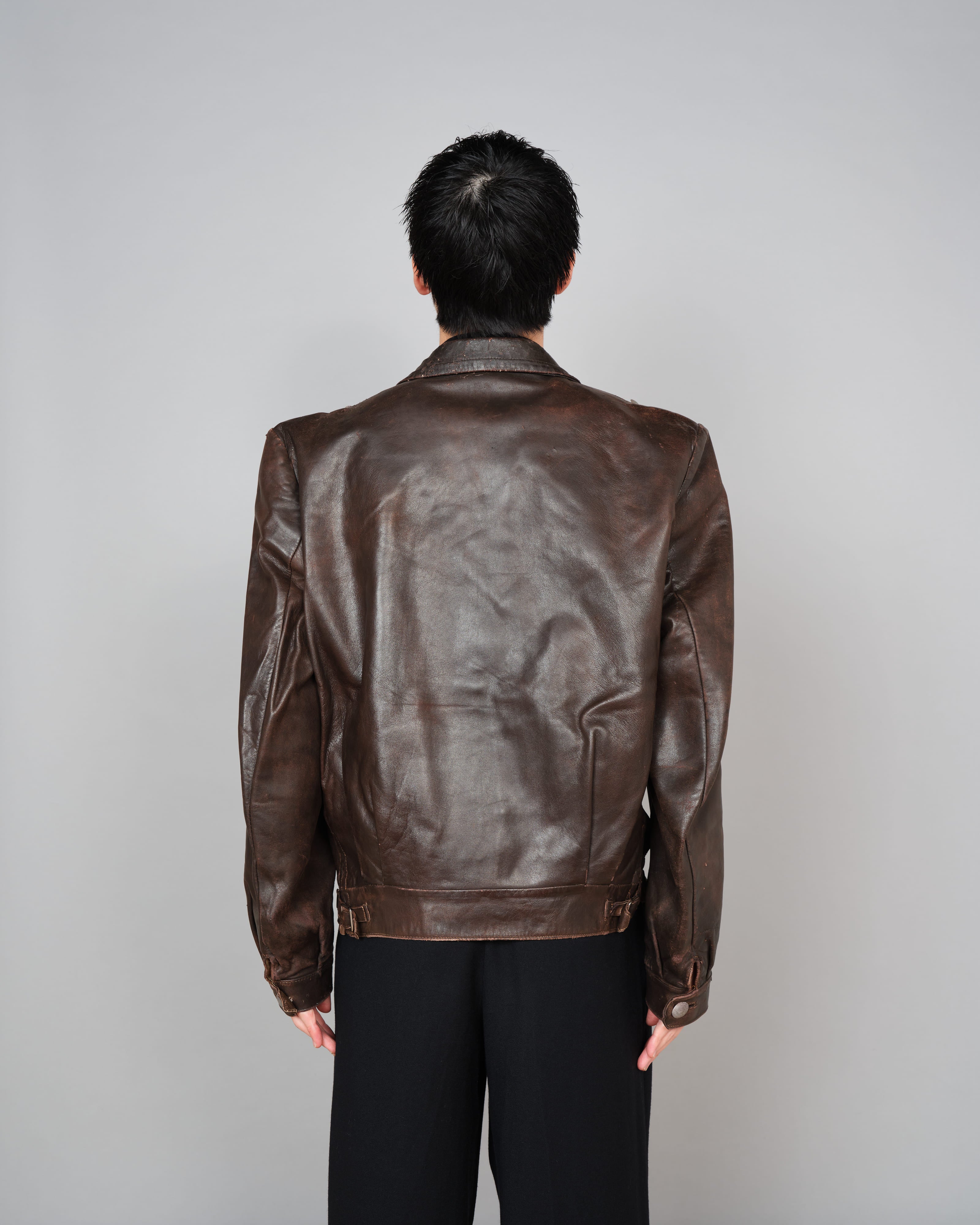 -40s WWⅡ German luftwaffe Flight Jacket 40's】WWⅡ German Air Force Winter Flight Jacket 