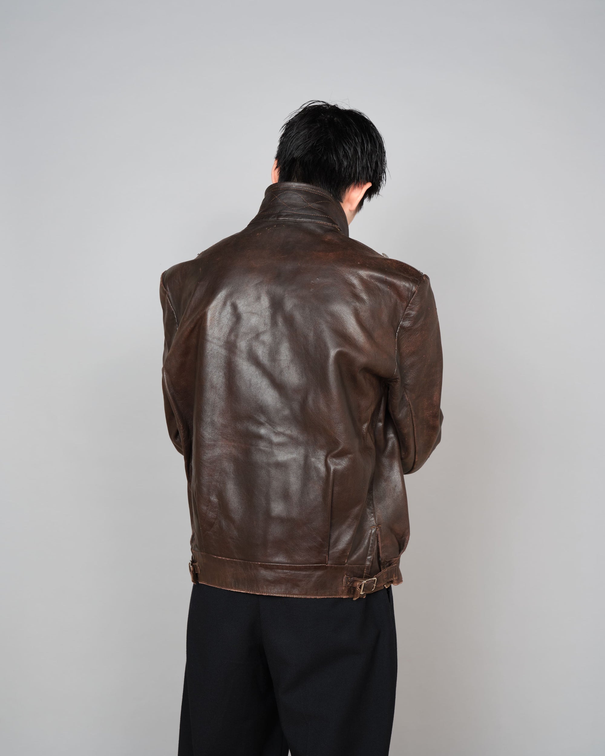 ［~40’s］WWII German Air Force Personal Leather Flight Jacket "Luftwaffe"