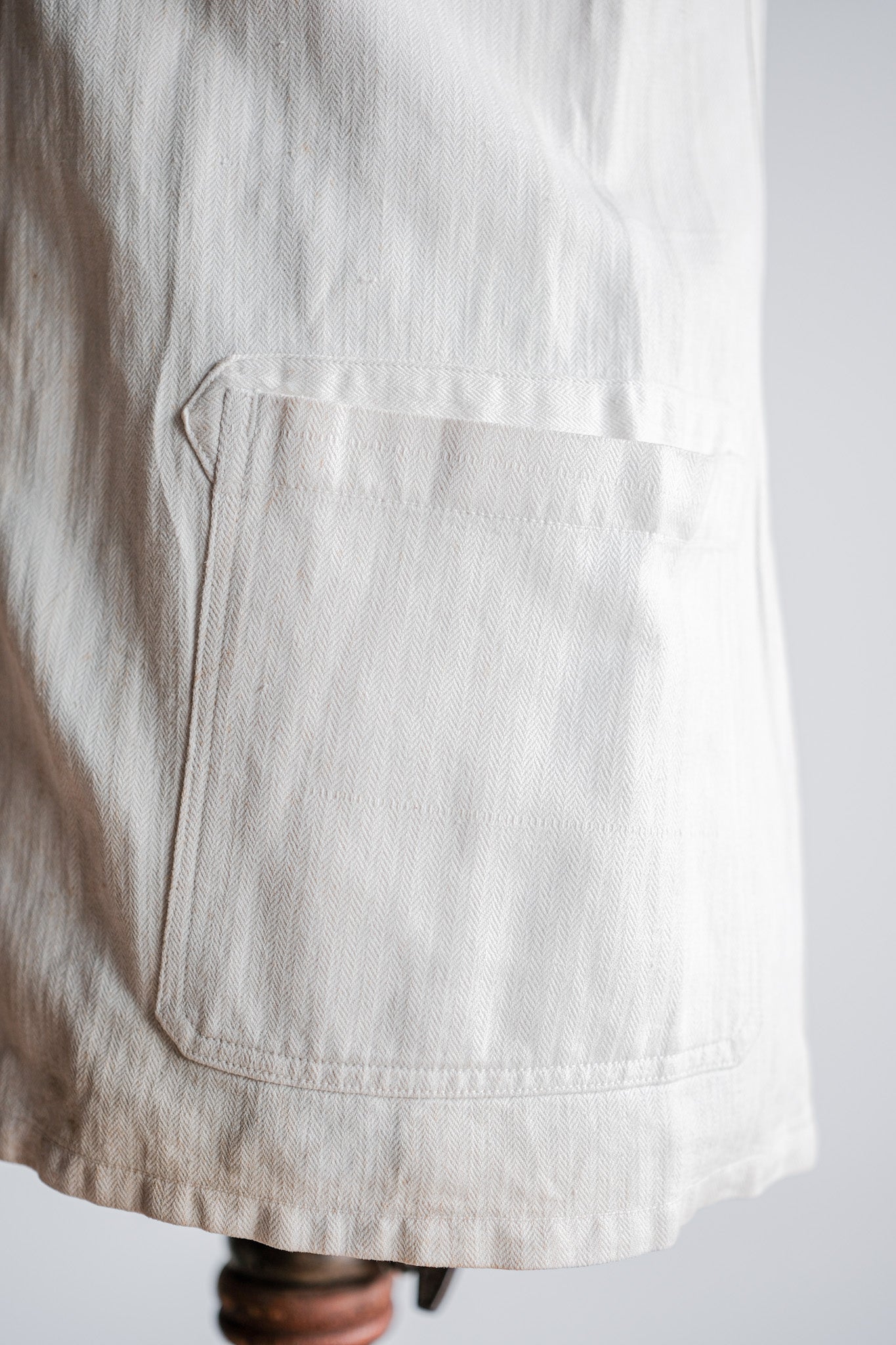 ［~40's］WWⅡ German Navy Drillich HBT Cotton Linen Officer Lapel Jacket "Kriegsmarine"