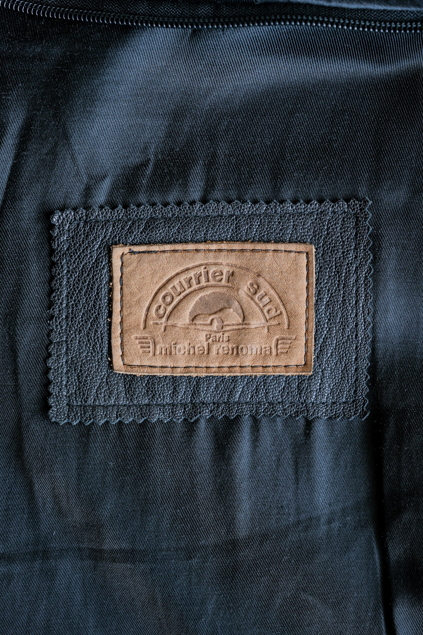 ［~80's］Old Renoma Paris Black Leather Detachable Sleeve Multi Pocket Jacket With Liner Size.XXL