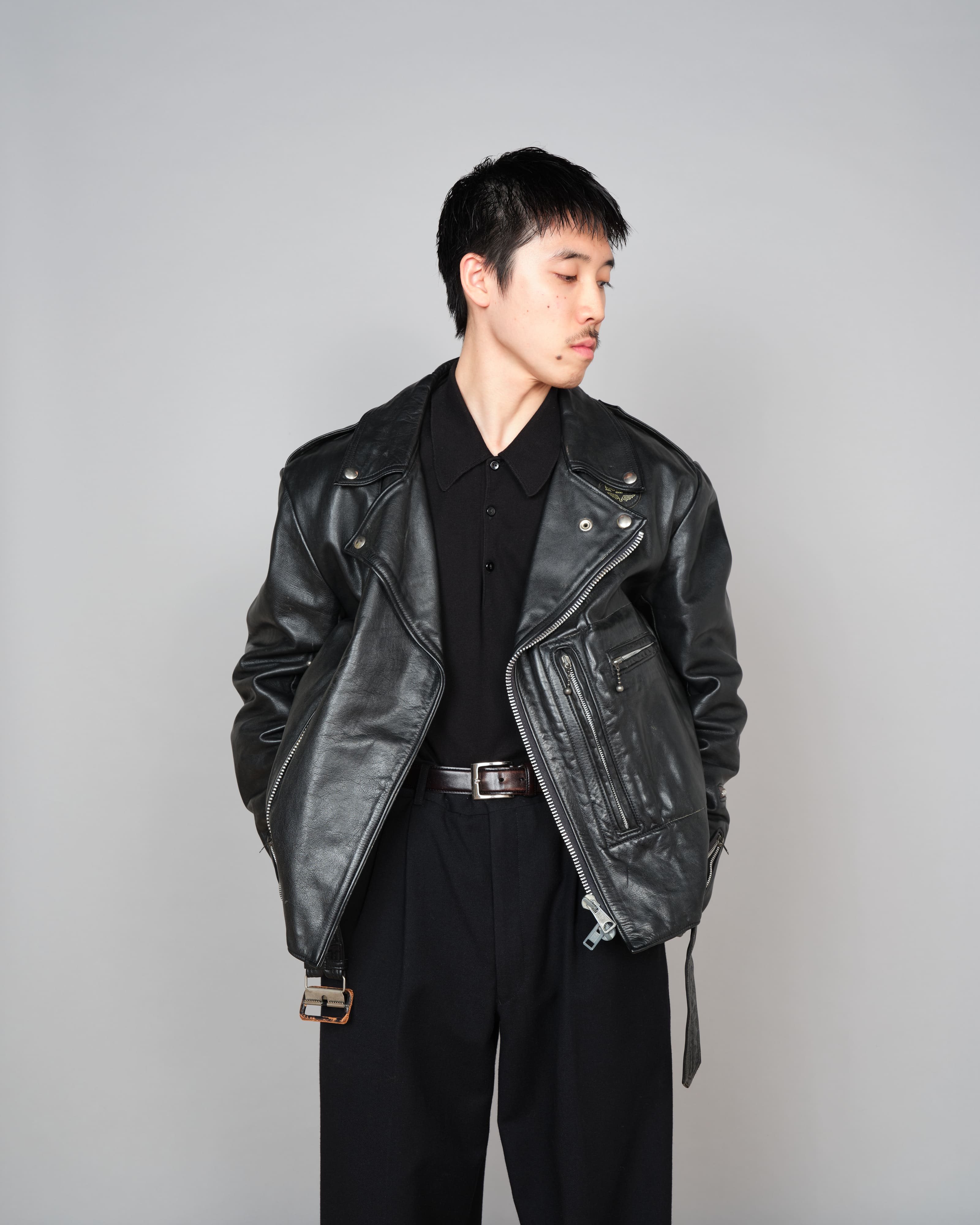 【~70’s】Vintage Lewis Leathers Leather Double Riders Jacket Size.42 "BRONX"