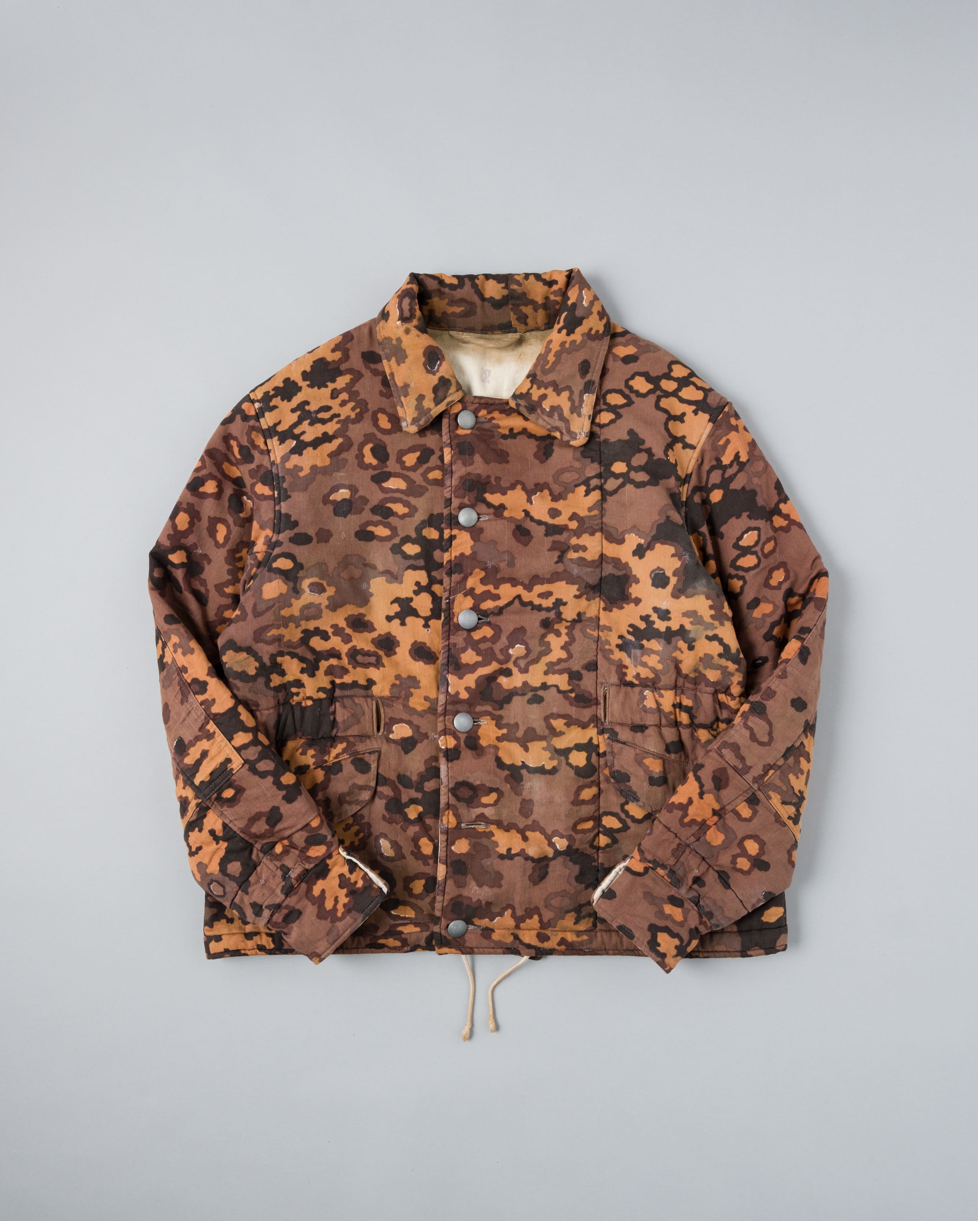 [~90's] German Waffen-SS Type Autumn Oak Leaf Camouflage Reversible Winter Jacket "Prisoner of War" "Reproduction"