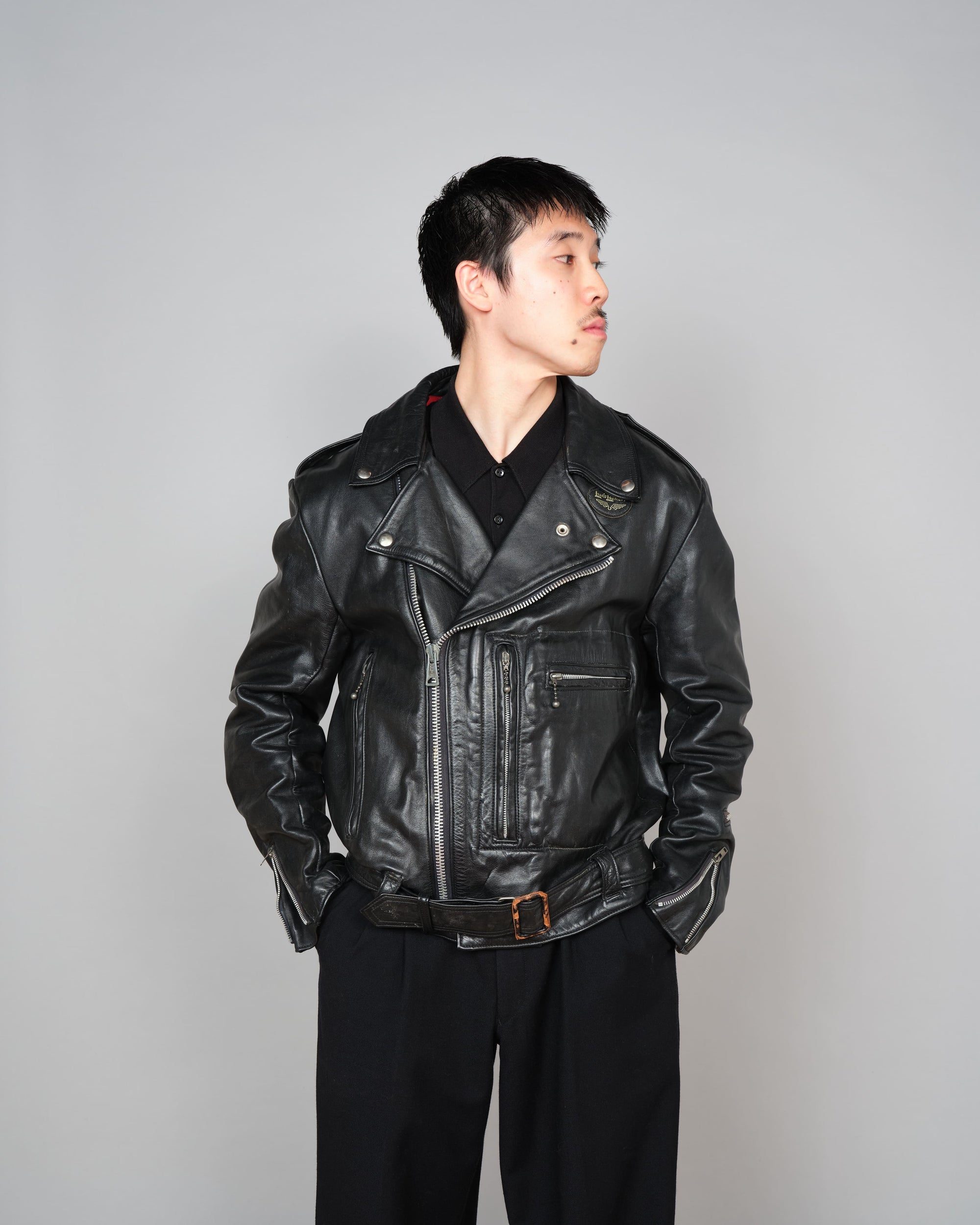 【~70’s】Vintage Lewis Leathers Leather Double Riders Jacket Size.42 "BRONX"