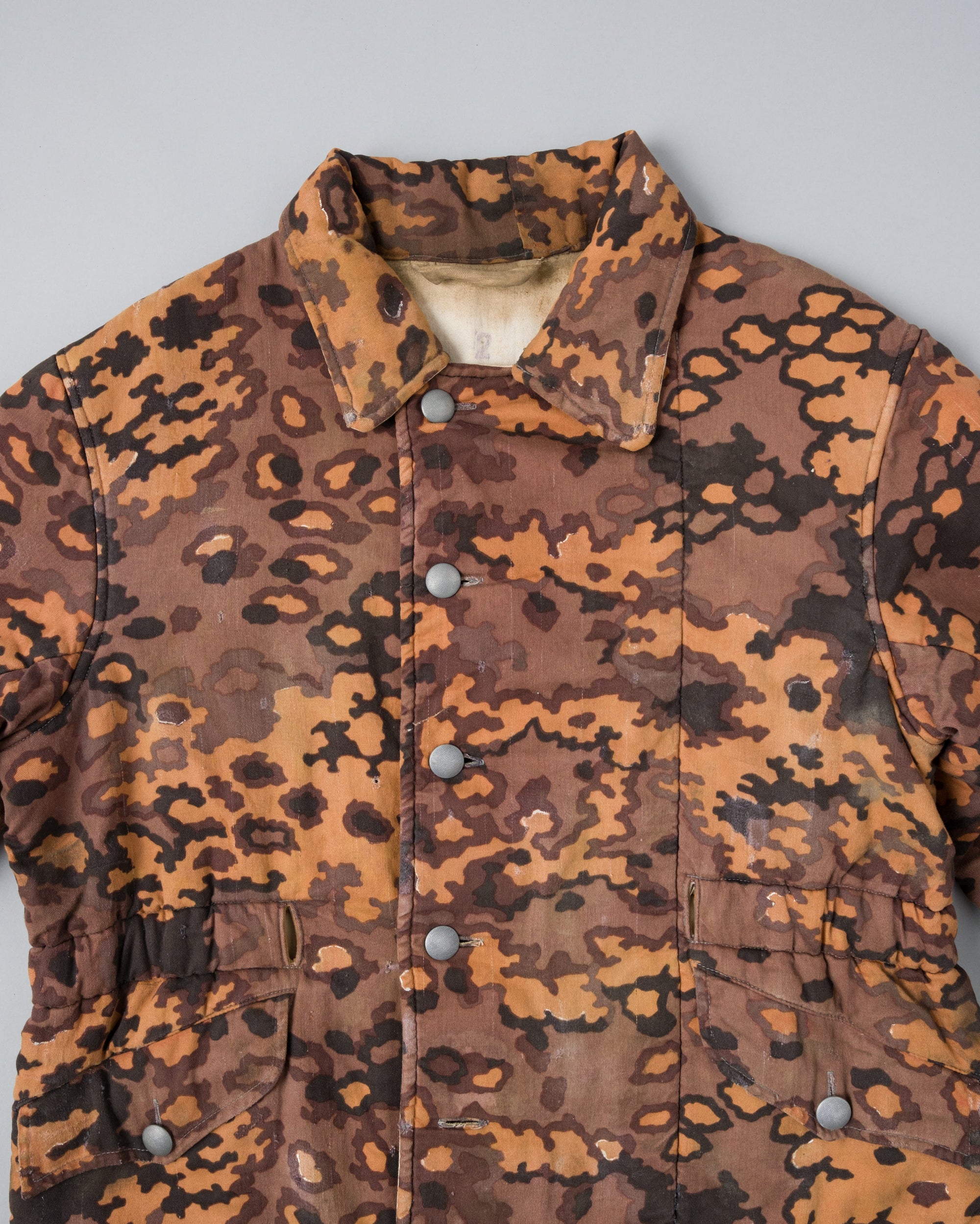 ［~90's］German Waffen-SS Type Autumn Oak Leaf Camouflage Reversible Winter Jacket "Prisoner of War" "Reproduction"