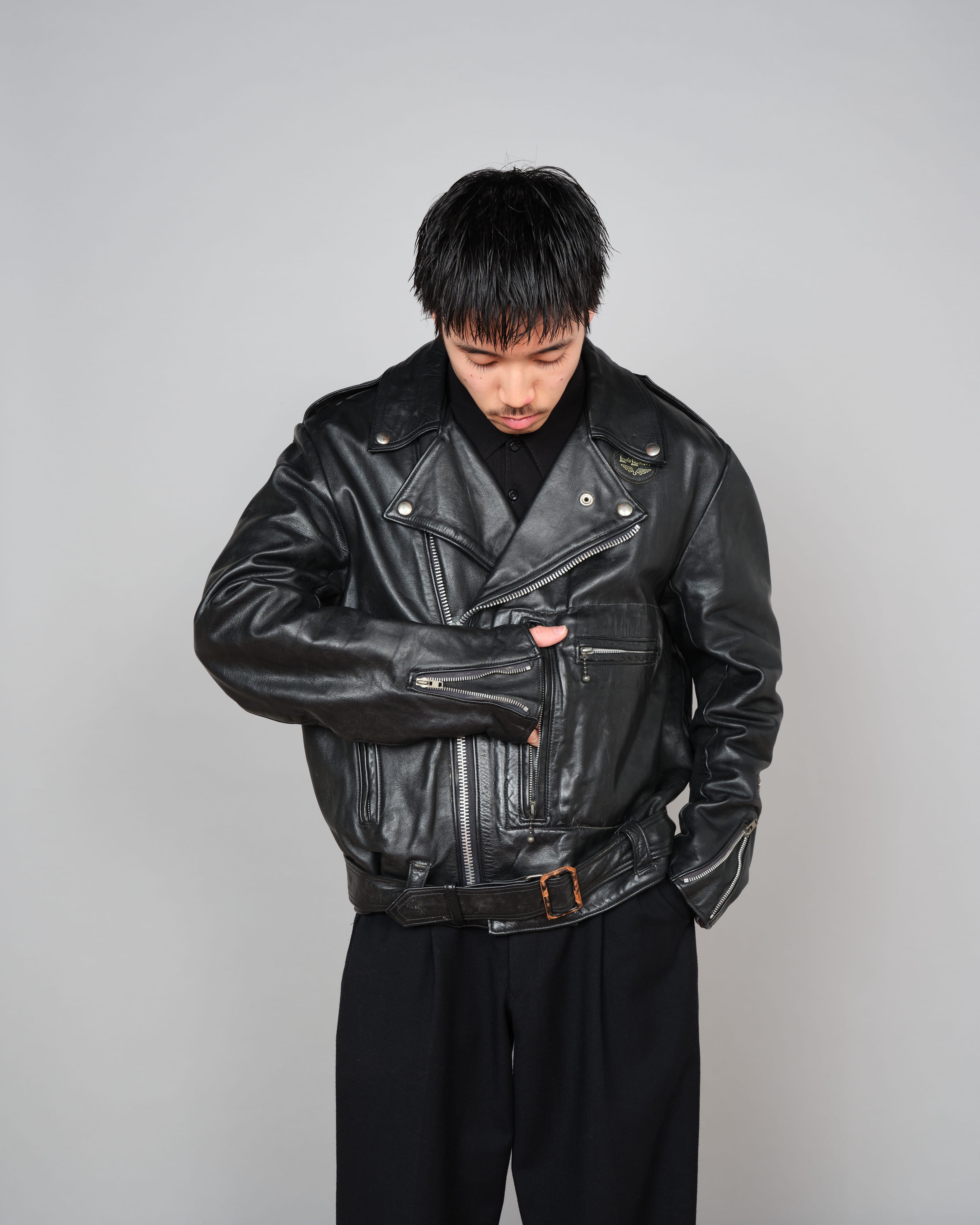 【~70’s】Vintage Lewis Leathers Leather Double Riders Jacket Size.42 "BRONX"