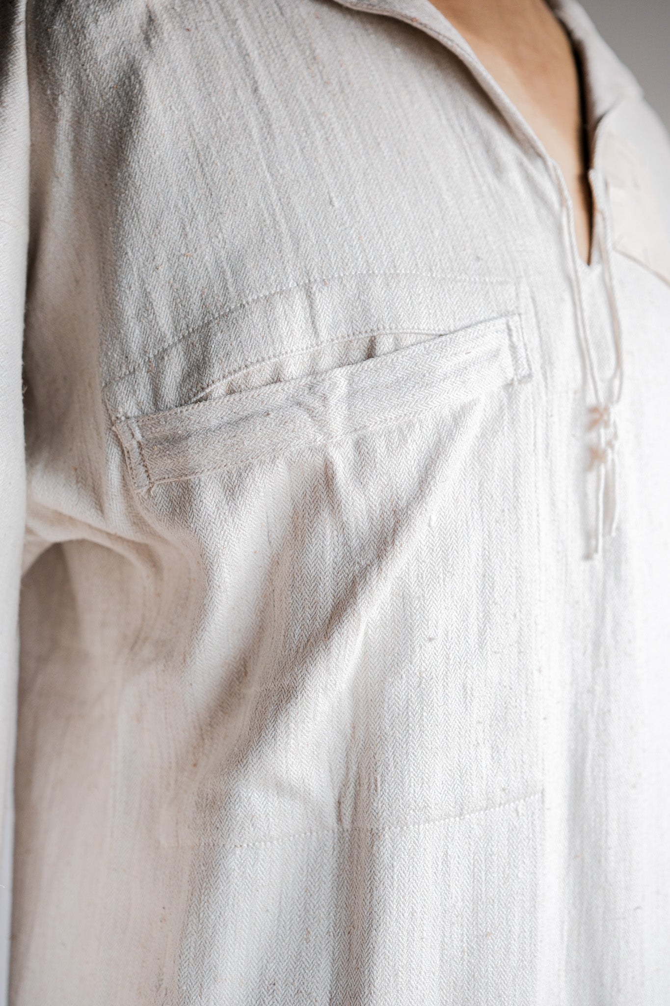 ［~40's］WWⅡ German Navy Drillich HBT Linen Sailor Smock Size.3 "Kriegsmarine" "Dead Stock"