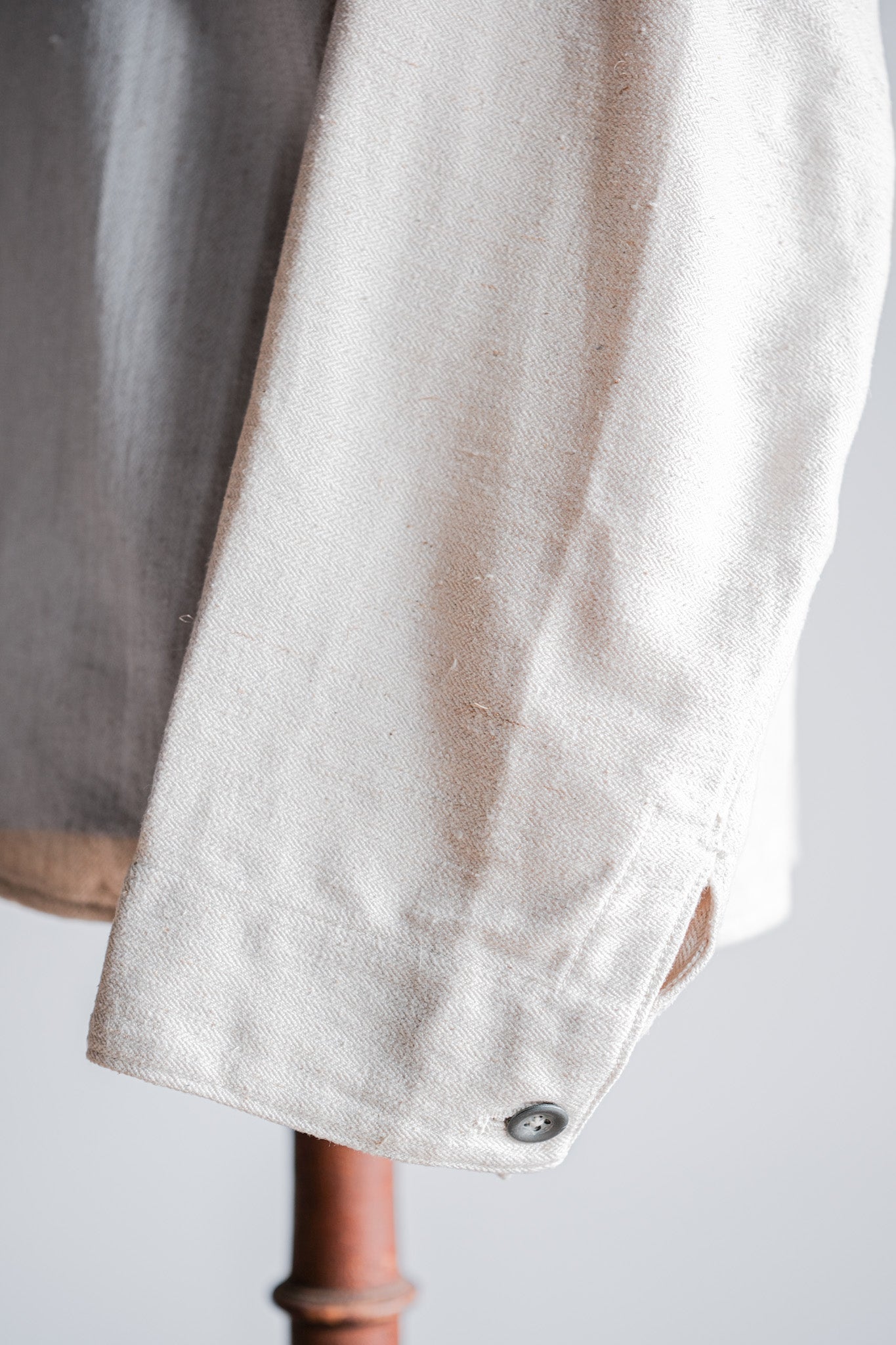 ［~40's］WWⅡ German Navy Drillich HBT Linen Sailor Smock Size.3 "Kriegsmarine" "Dead Stock"
