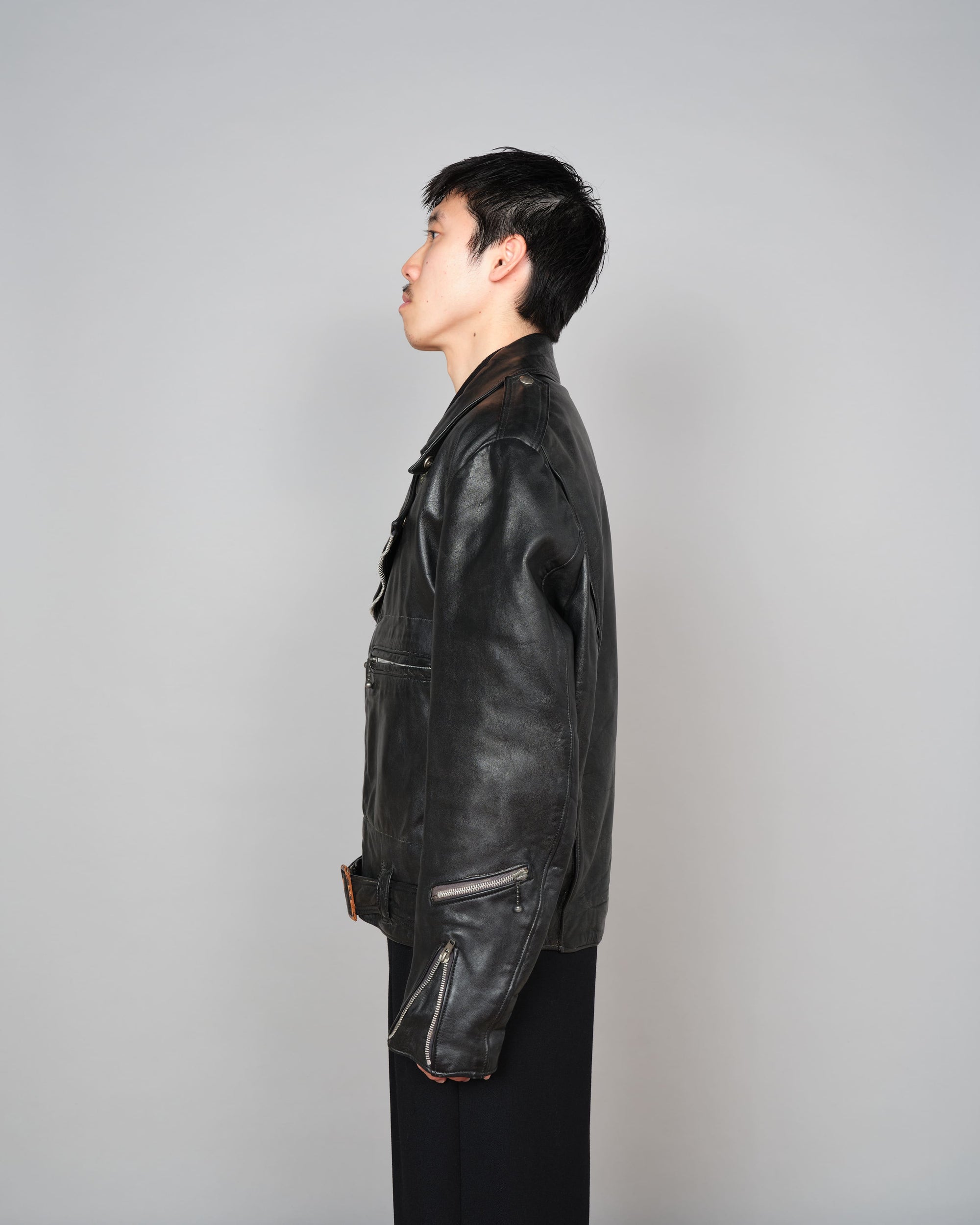 【~70’s】Vintage Lewis Leathers Leather Double Riders Jacket Size.42 "BRONX"