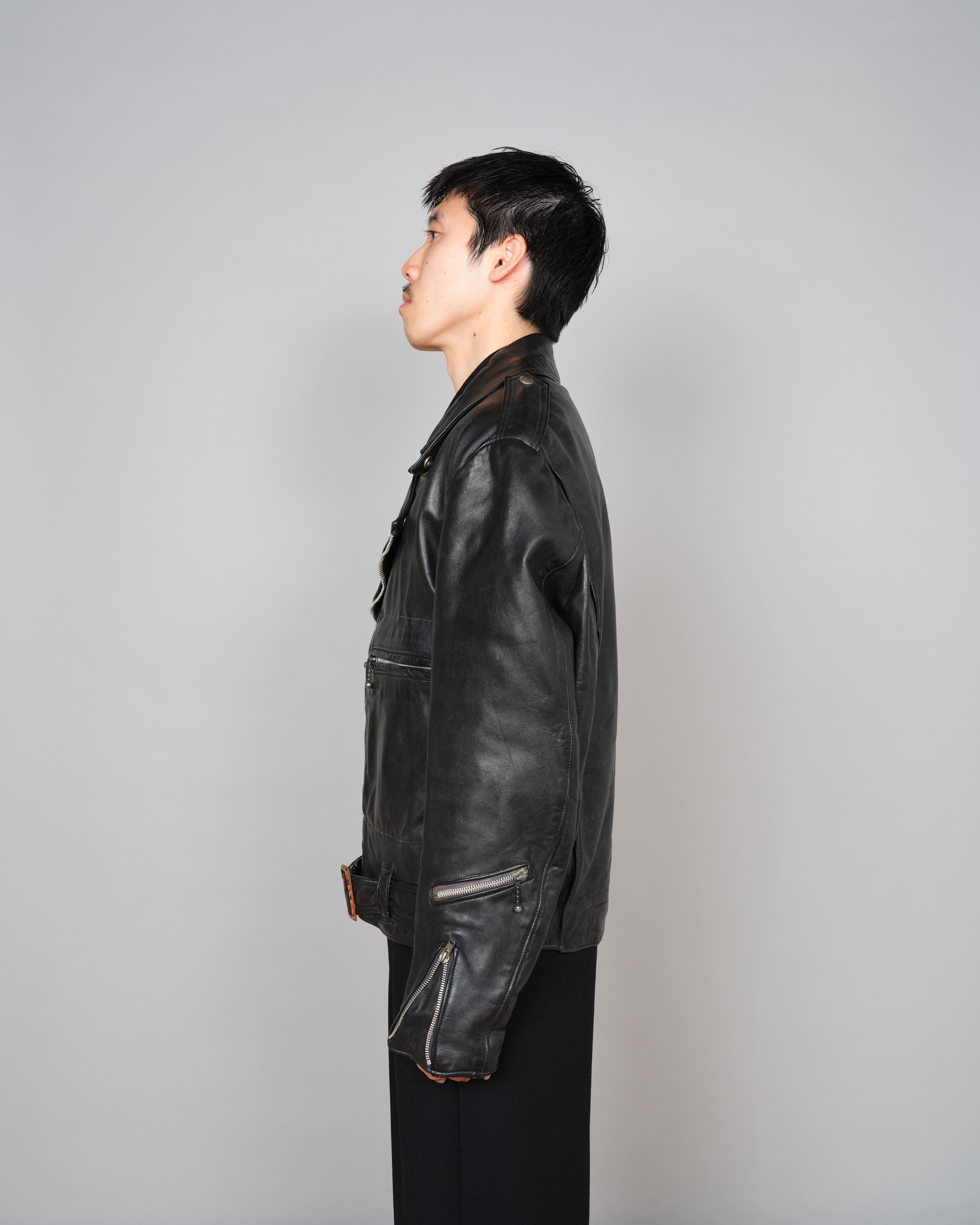 【~70’s】Vintage Lewis Leathers Leather Double Riders Jacket Size.42 "BRONX"