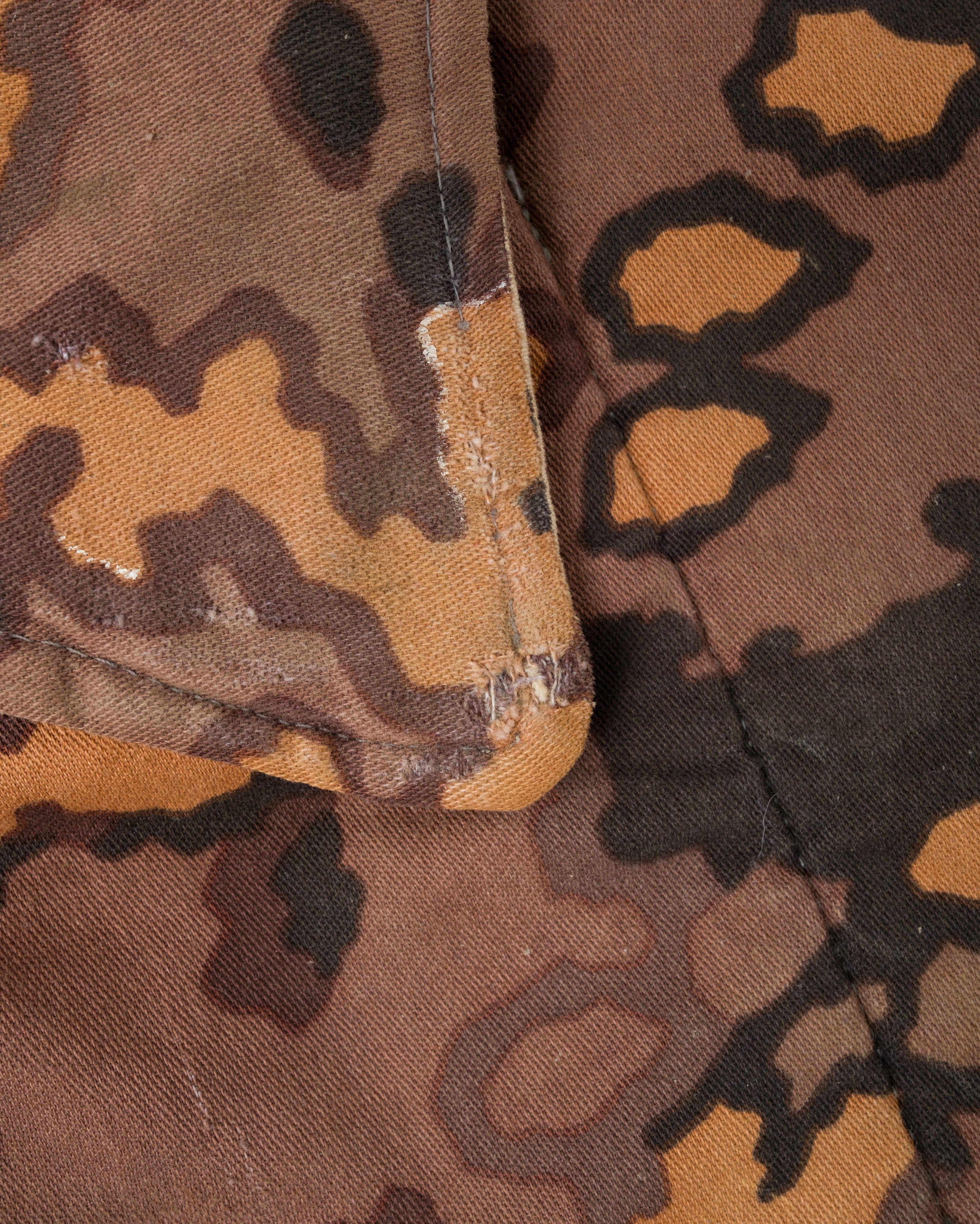 【~90's】German Waffen-SS Type Autumn Oak Leaf Camouflage Reversible Winter Jacket "Prisoner of War" "Reproduction"