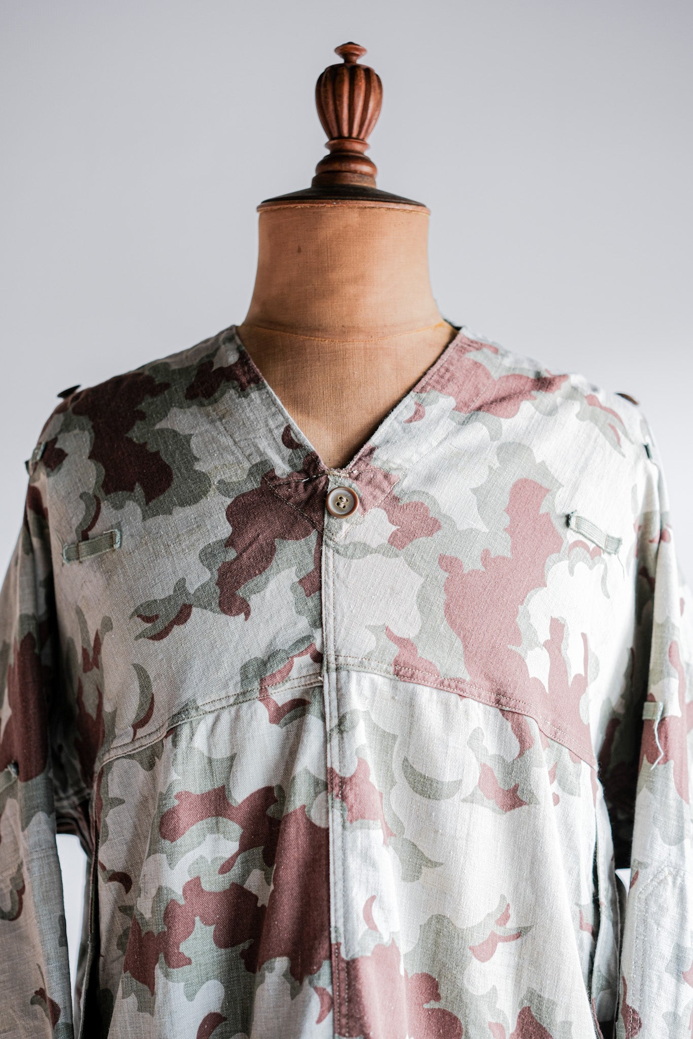 [~ 50's] Czechoslovakian Army Clouds Camouflage Reversible Smock