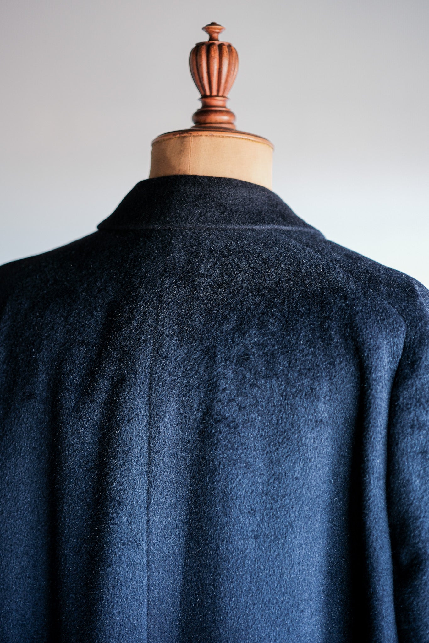 【~00's】Old ARNYS PARIS Saddle Shoulder Angora Balmacaan Coat Size.42