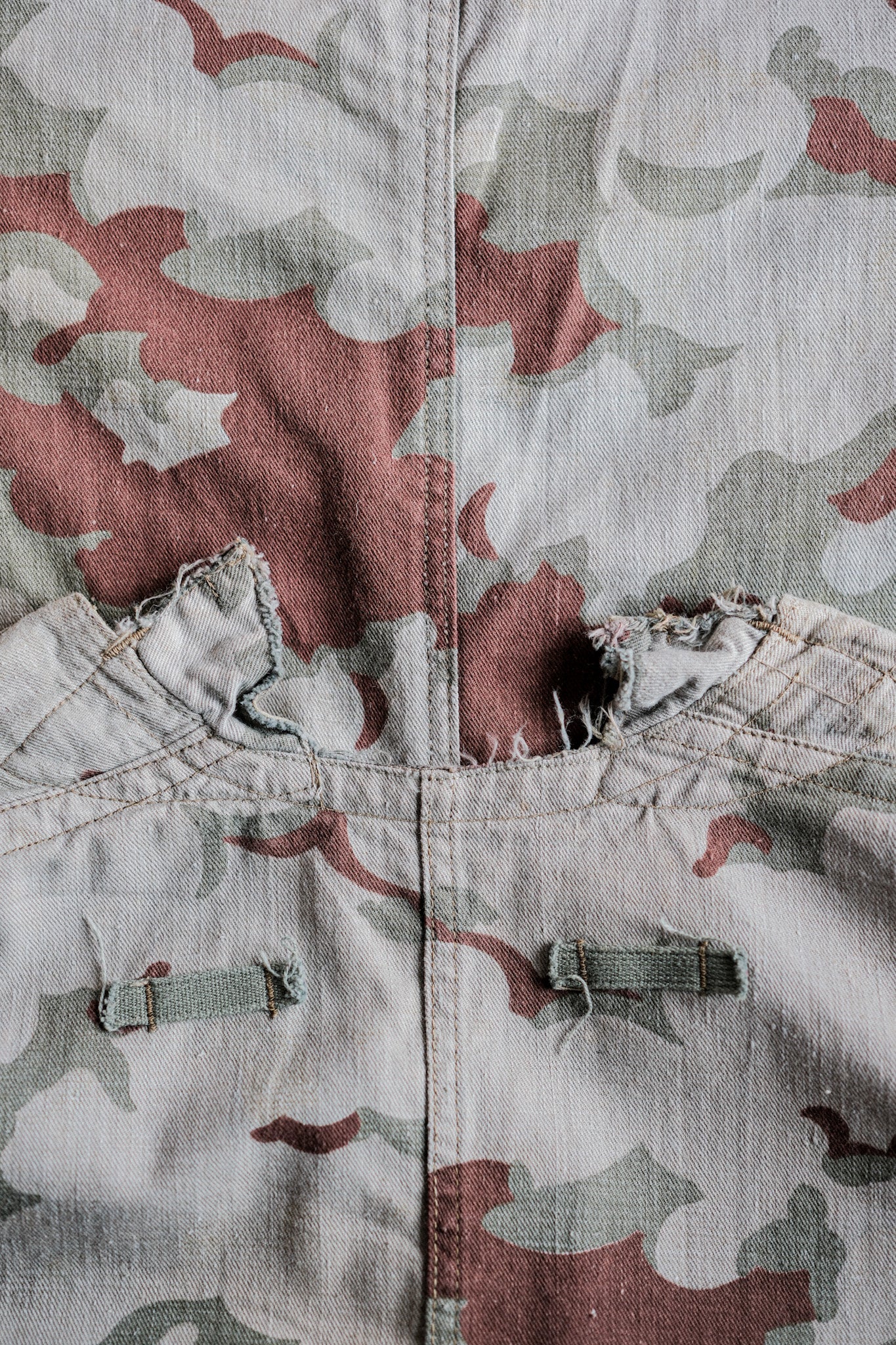 【~50's】Czechoslovakian Army Clouds Camouflage Reversible Smock