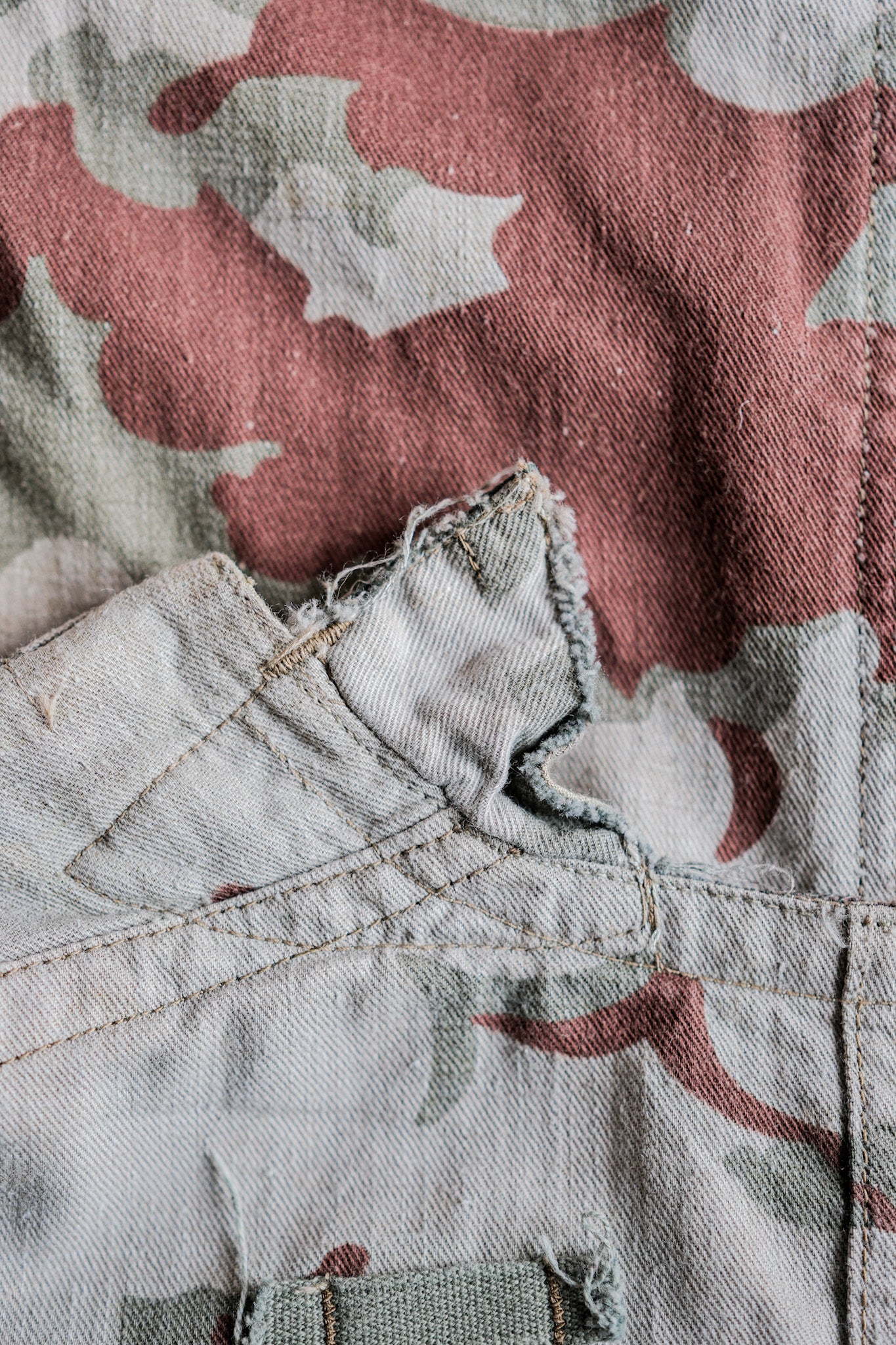 【~50's】Czechoslovakian Army Clouds Camouflage Reversible Smock