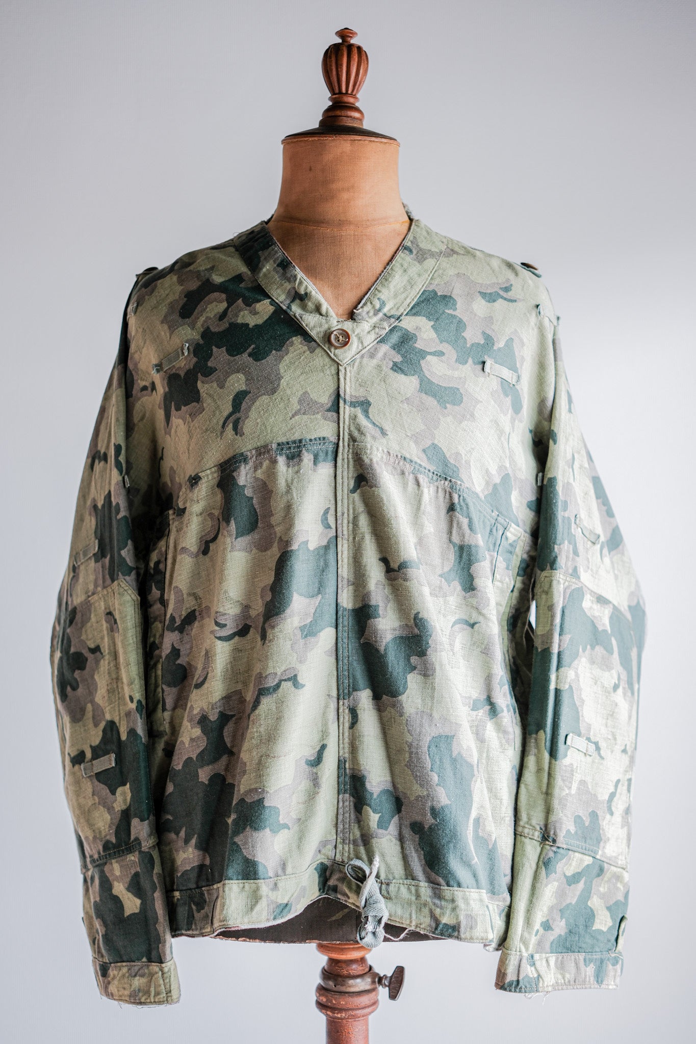 【~50's】Czechoslovakian Army Clouds Camouflage Reversible Smock