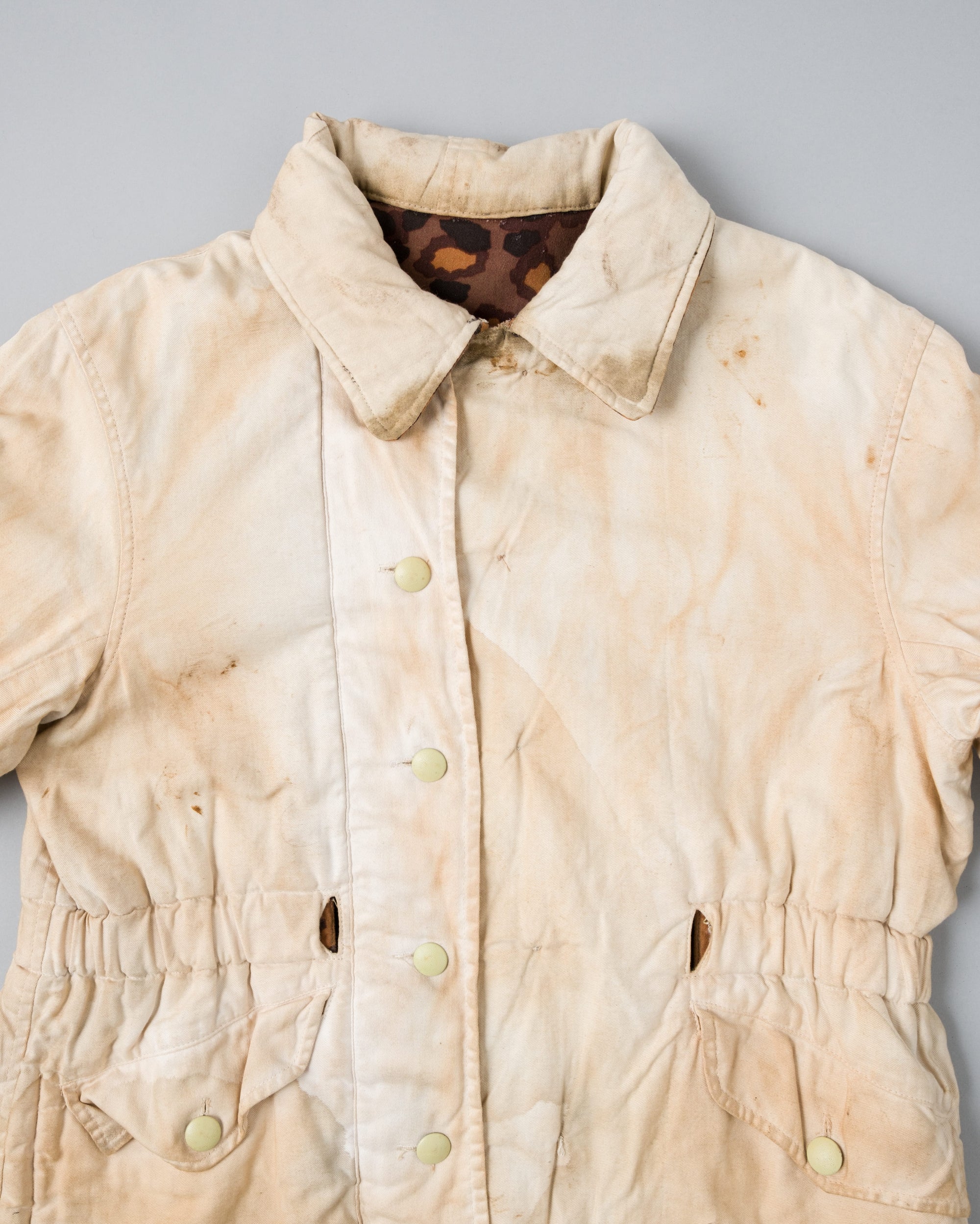 ［~90's］German Waffen-SS Type Autumn Oak Leaf Camouflage Reversible Winter Jacket "Prisoner of War" "Reproduction"