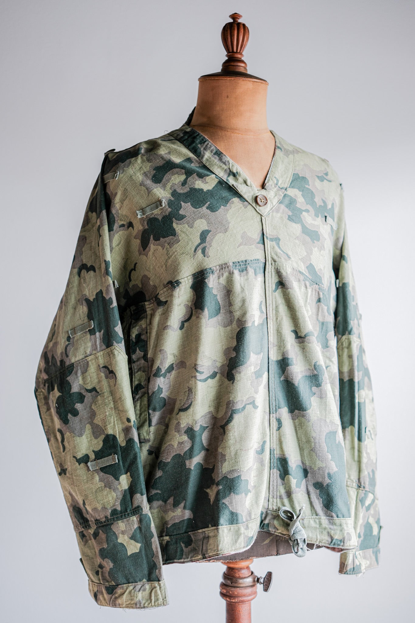 [~ 50's] Czechoslovakian Army Clouds Camouflage Reversible Smock