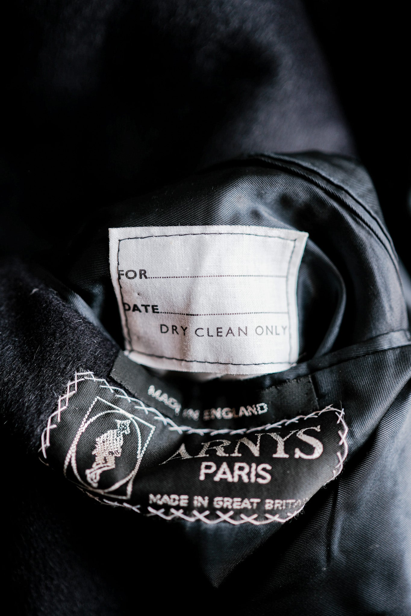 [~ 00's] Old Arnys Paris Saddle épaule Angora Balmacaan Taille du manteau.42