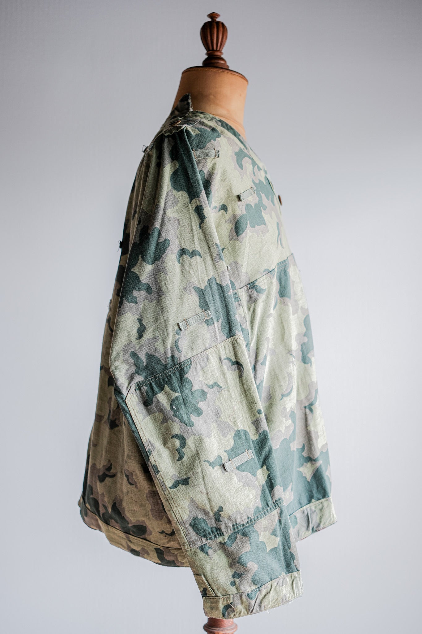 【~50's】Czechoslovakian Army Clouds Camouflage Reversible Smock