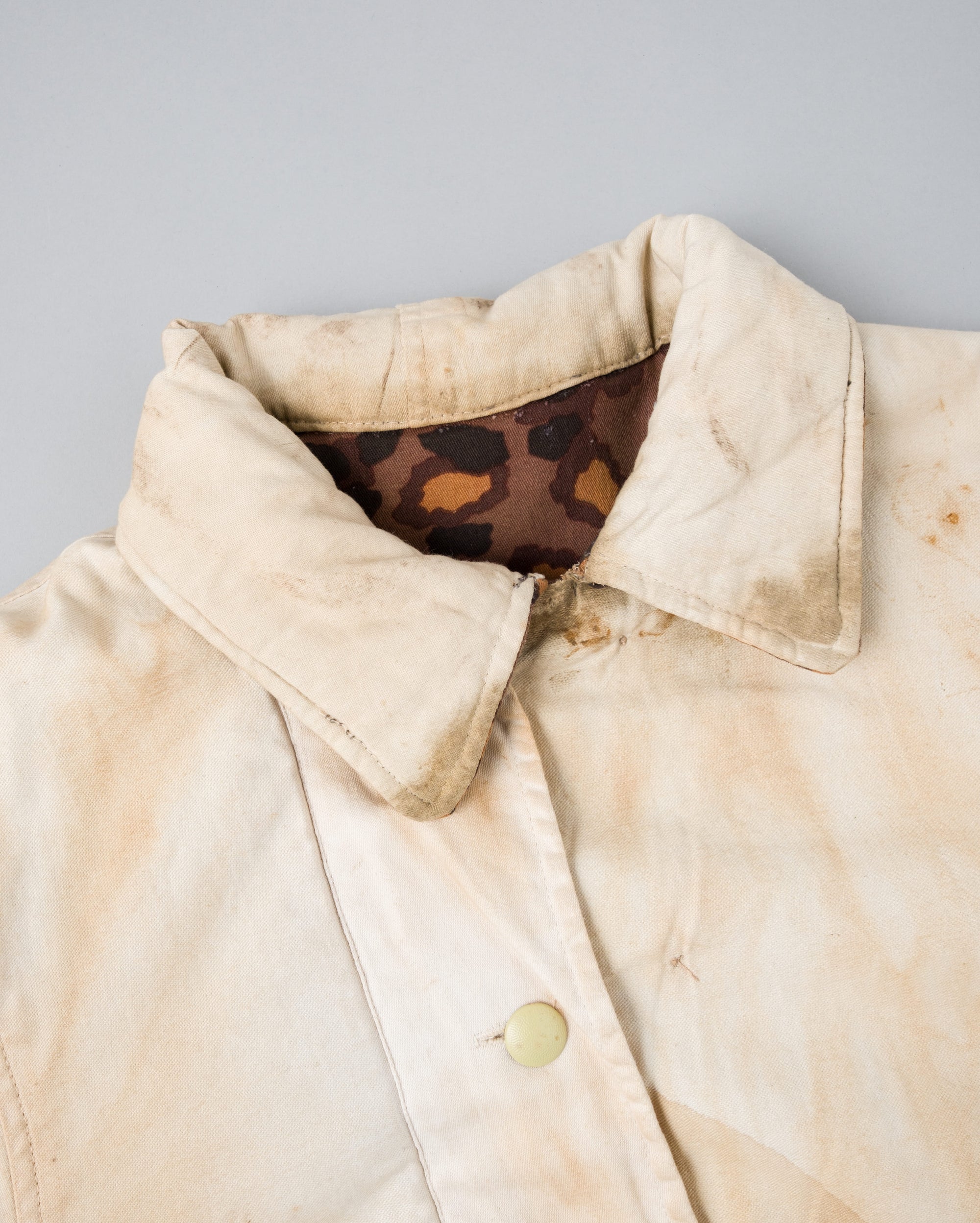 ［~90's］German Waffen-SS Type Autumn Oak Leaf Camouflage Reversible Winter Jacket "Prisoner of War" "Reproduction"