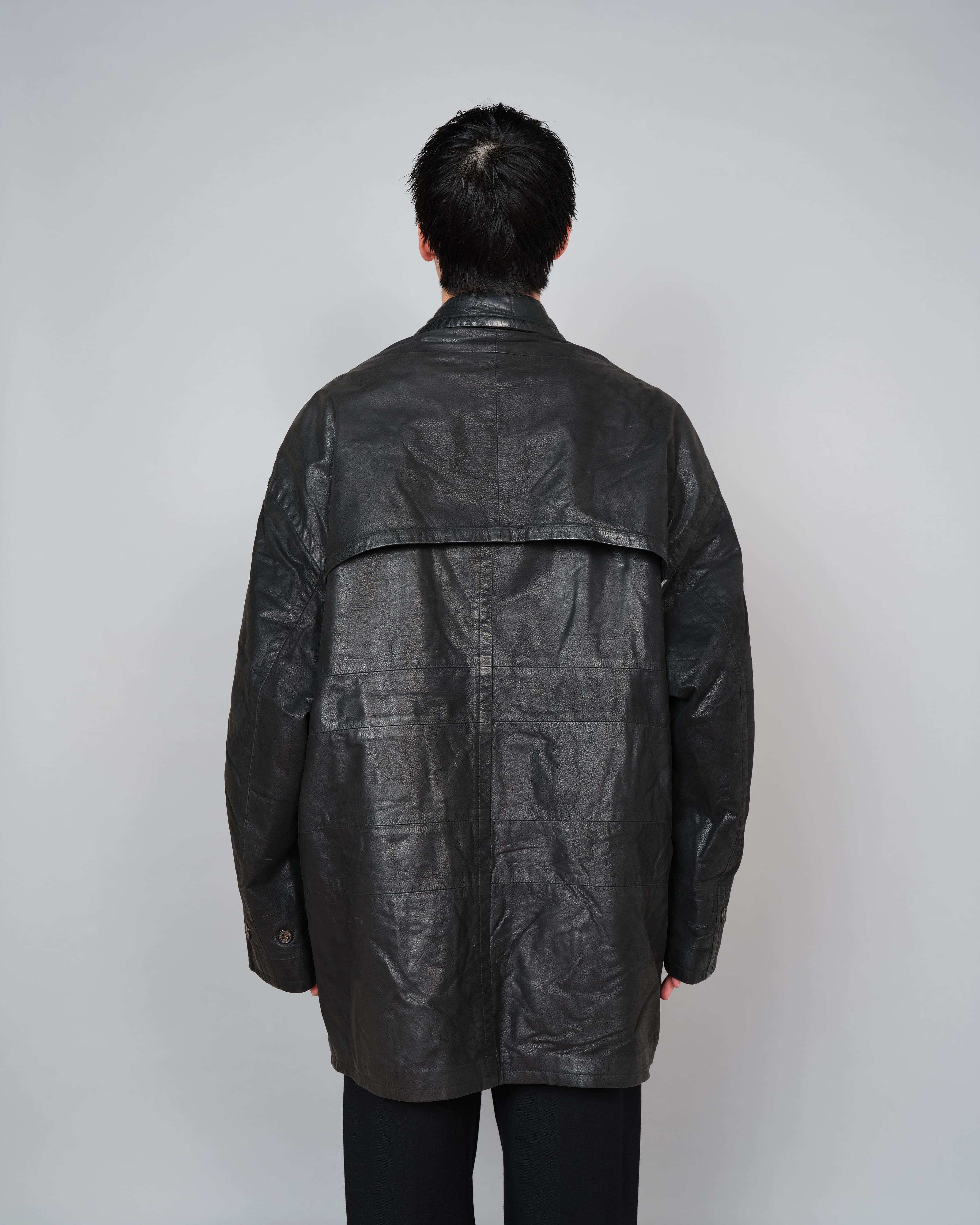 90's】Old SERAPHIN Deerskin Leather Jacket Size.52 