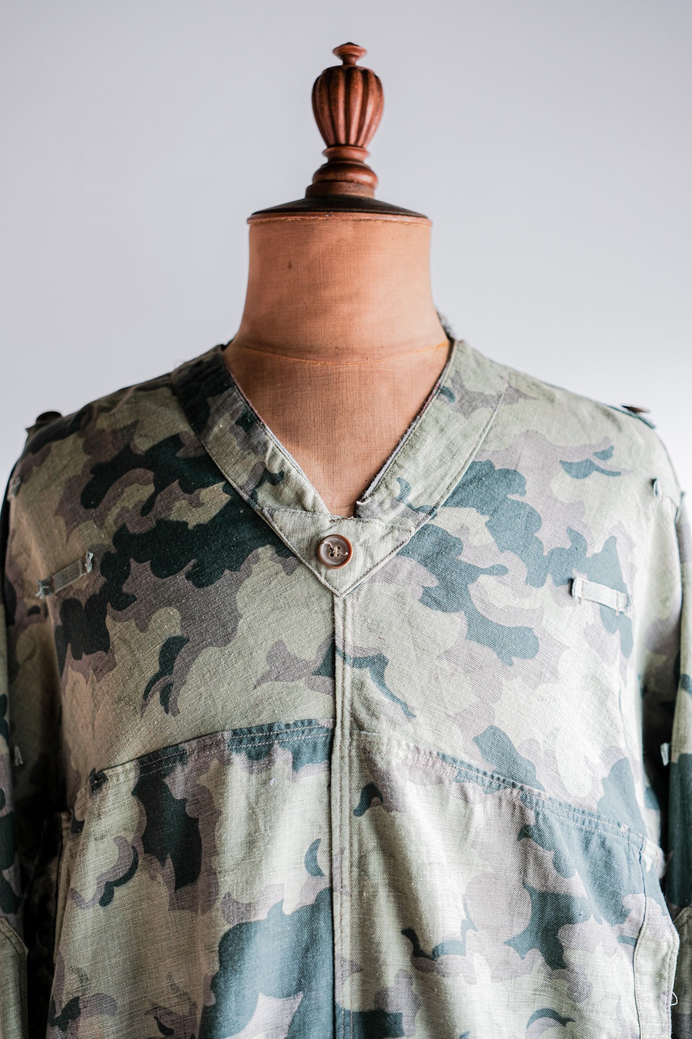 【~50's】Czechoslovakian Army Clouds Camouflage Reversible Smock