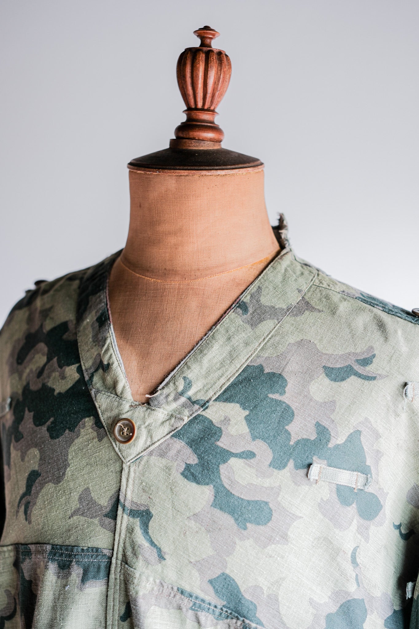 【~50's】Czechoslovakian Army Clouds Camouflage Reversible Smock