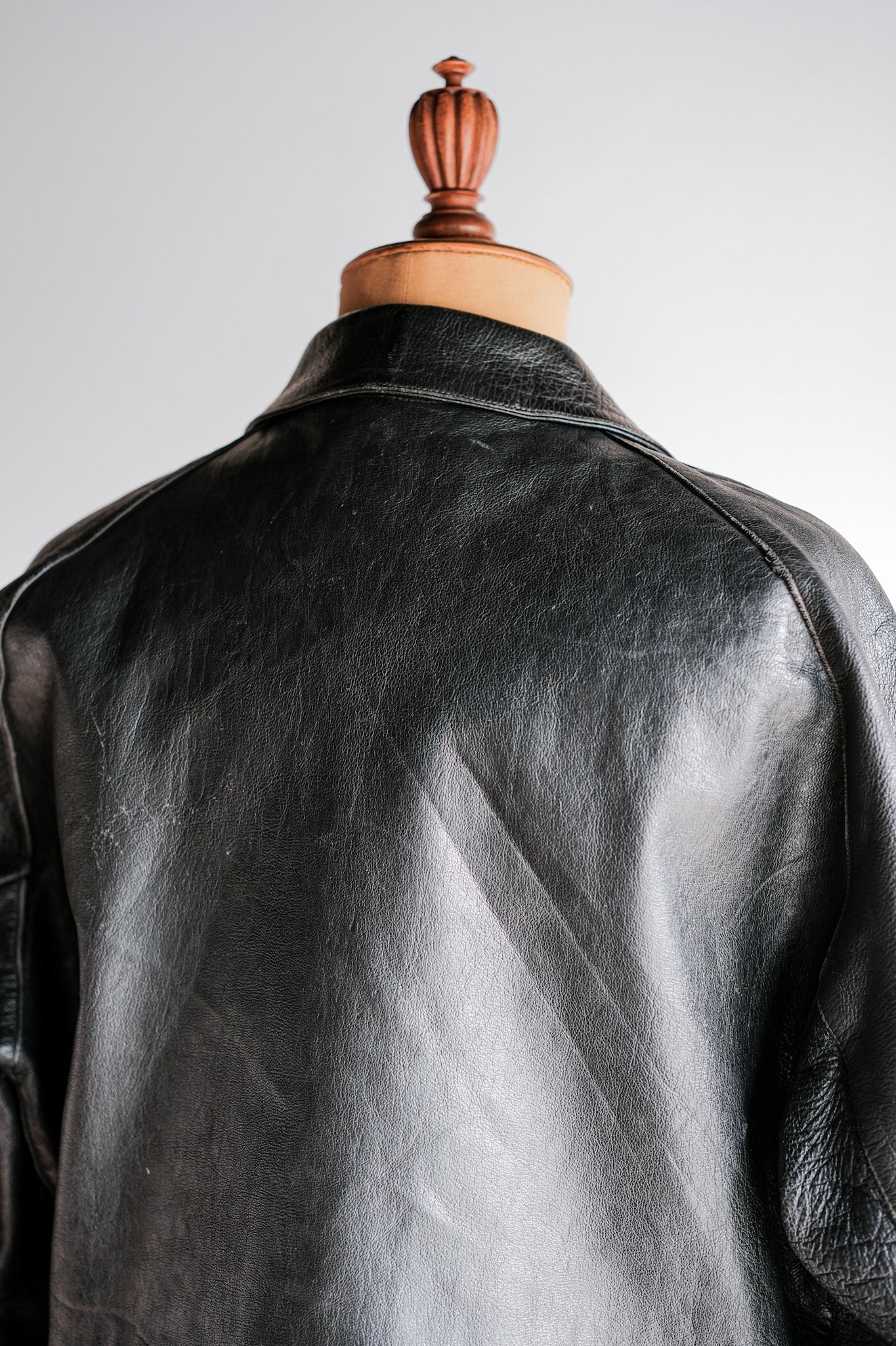 [~ 60's] Italian Army Motorcycle Leather Jacket