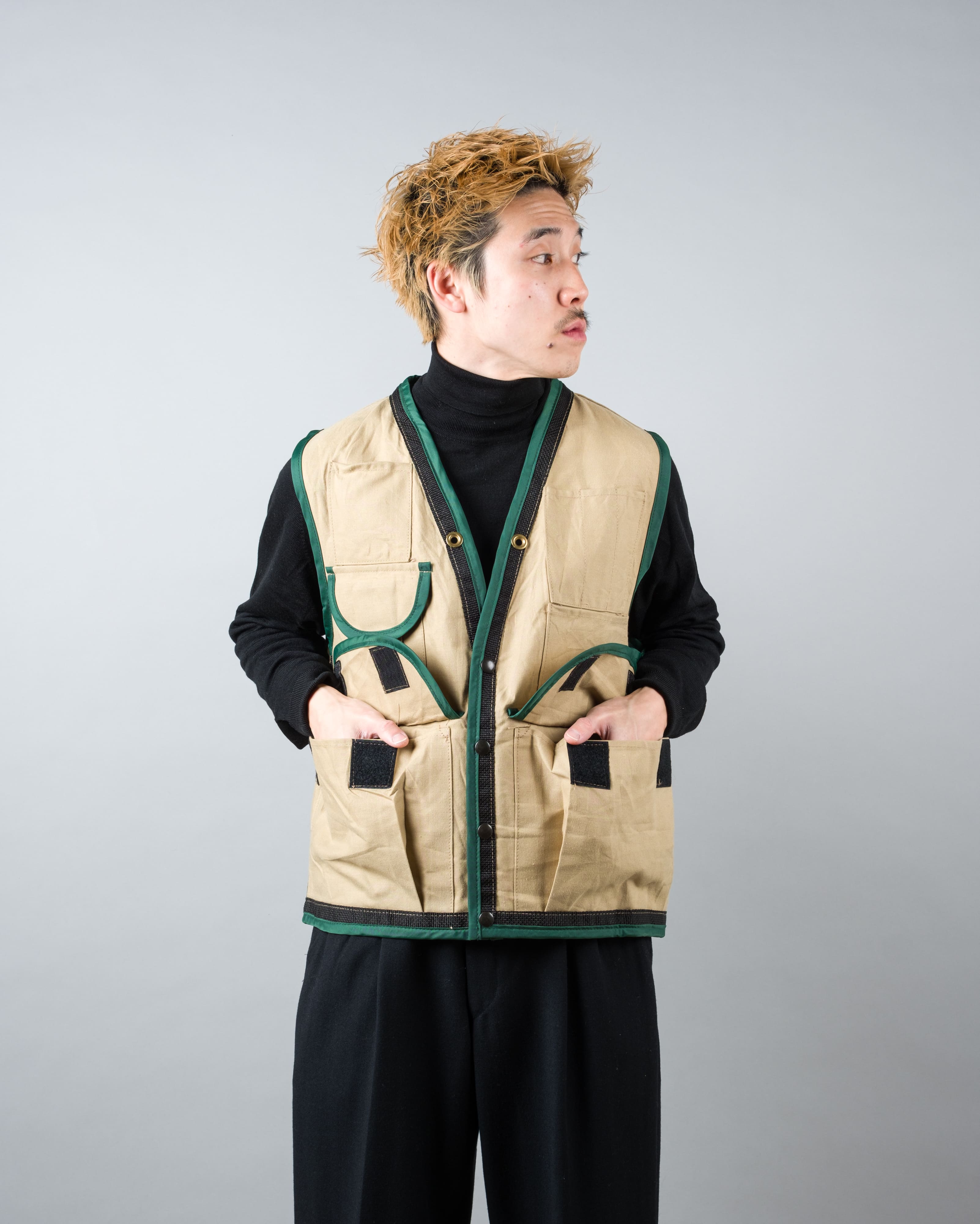 【~90's】American Vintage Foresty Service Cotton Cruiser Vest Size.MED