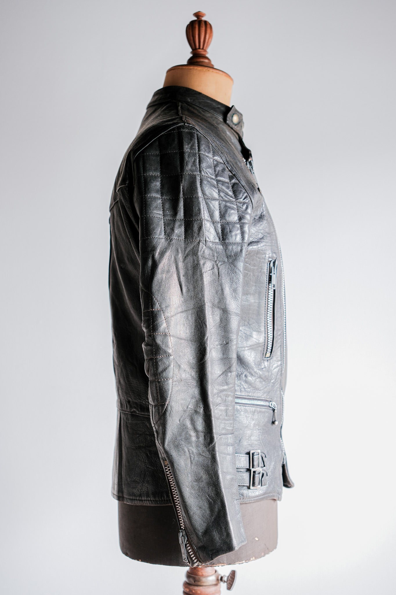 ［~60's］French Vintage Leather Riders Jacket "Jacques Motard"