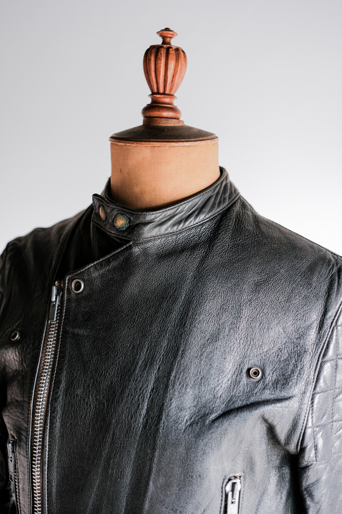 [~ 60's] French Vintage Leather Riders Jacket "Jacques Motard"