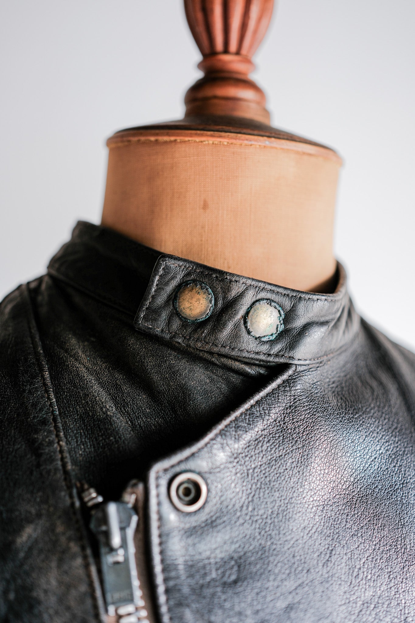 [~ 60's] French Vintage Leather Riders Jacket "Jacques Motard"