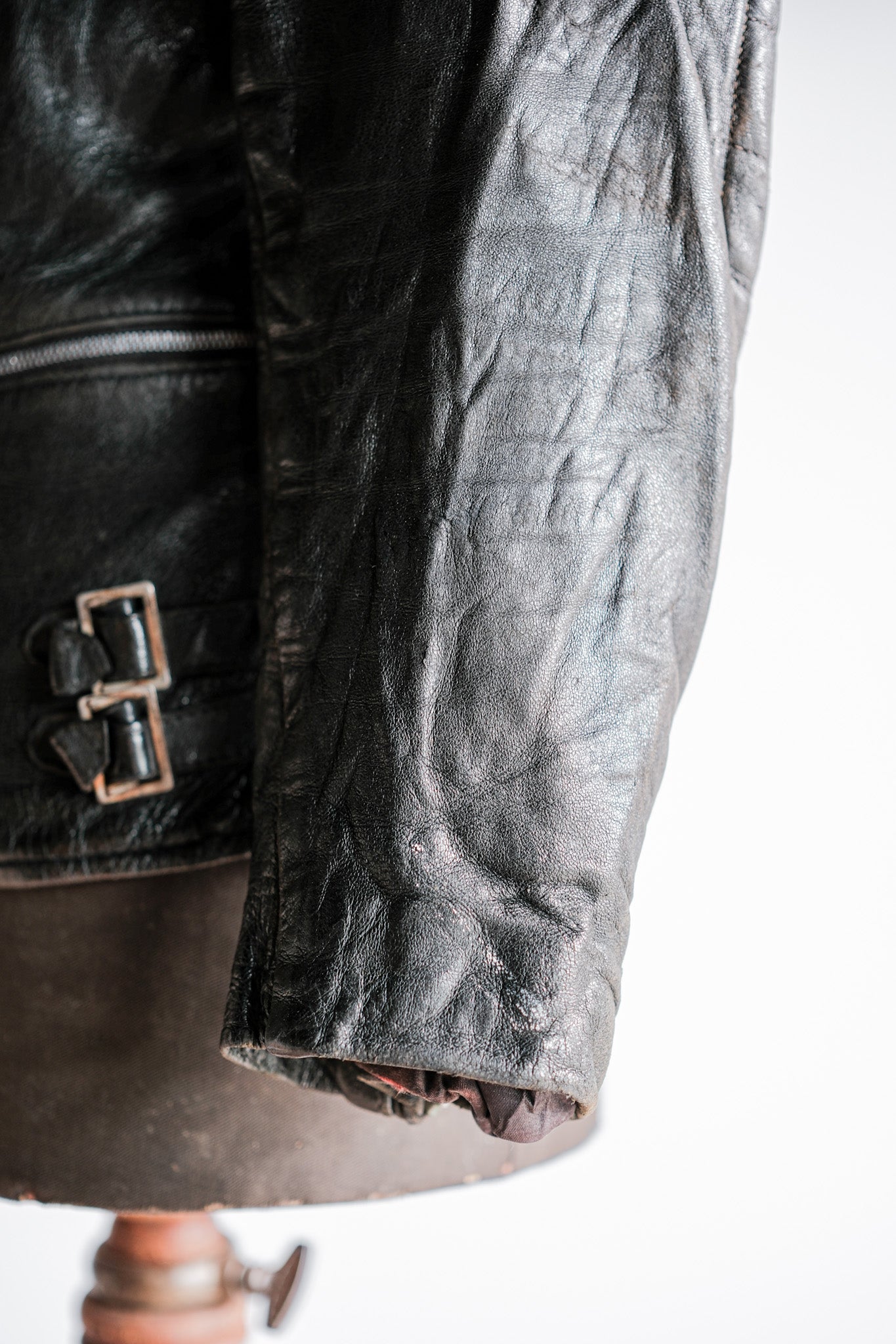 ［~60's］French Vintage Leather Riders Jacket "Jacques Motard"