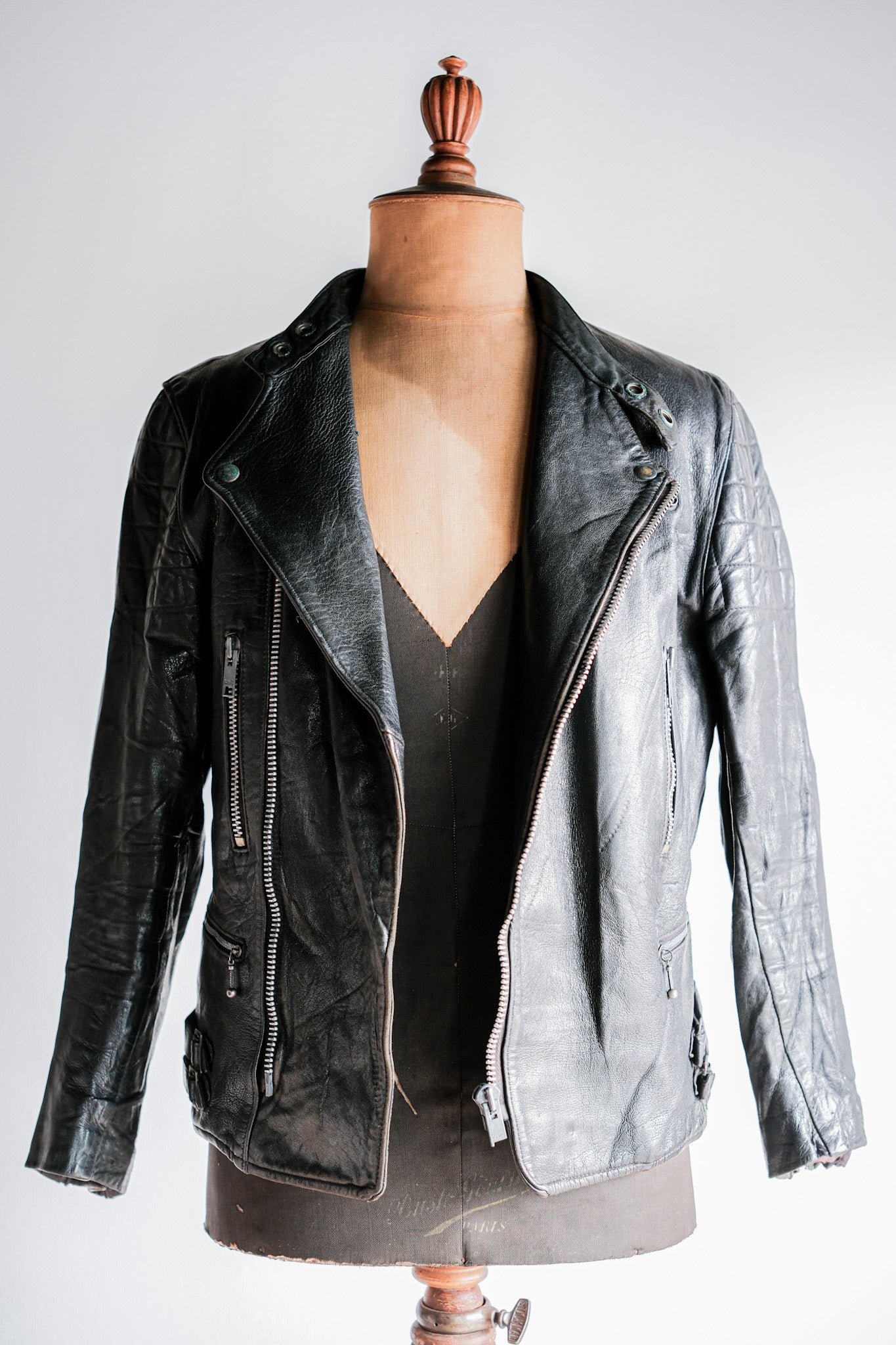 ［~60's］French Vintage Leather Riders Jacket "Jacques Motard"