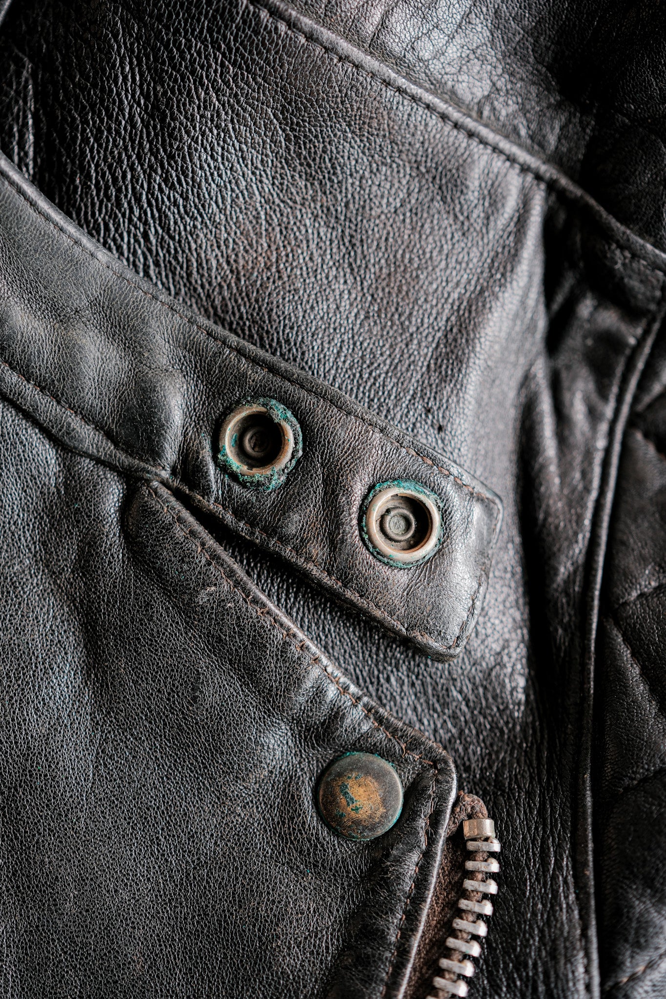 ［~60's］French Vintage Leather Riders Jacket "Jacques Motard"