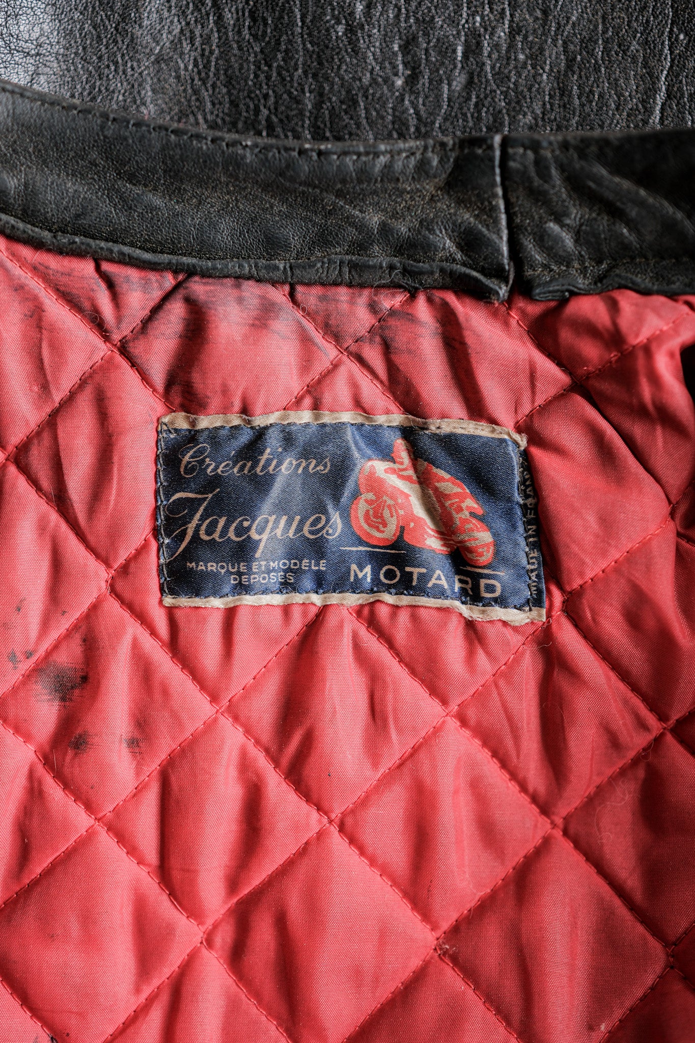 【~60's】French Vintage Leather Riders Jacket "Jacques Motard"