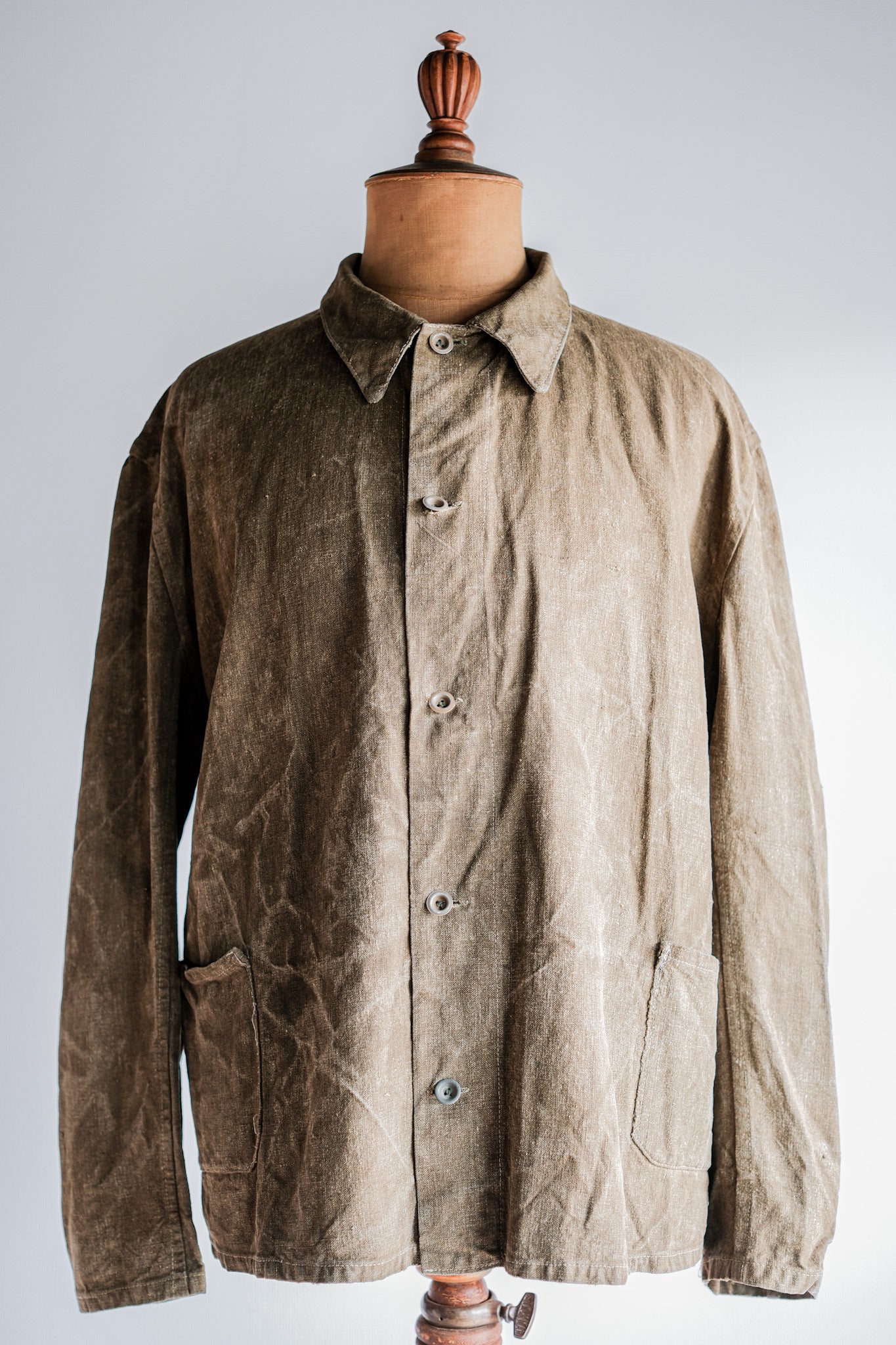 [~ 40's] WWⅡ German Army Linen Work Jacket "Wehrmacht"