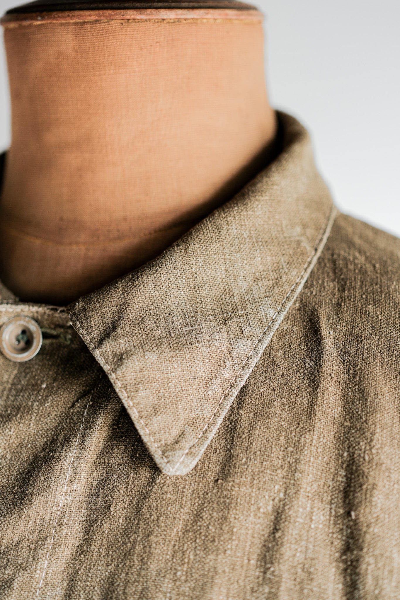 【~40's】WWⅡ German Army Linen Work Jacket "Wehrmacht"