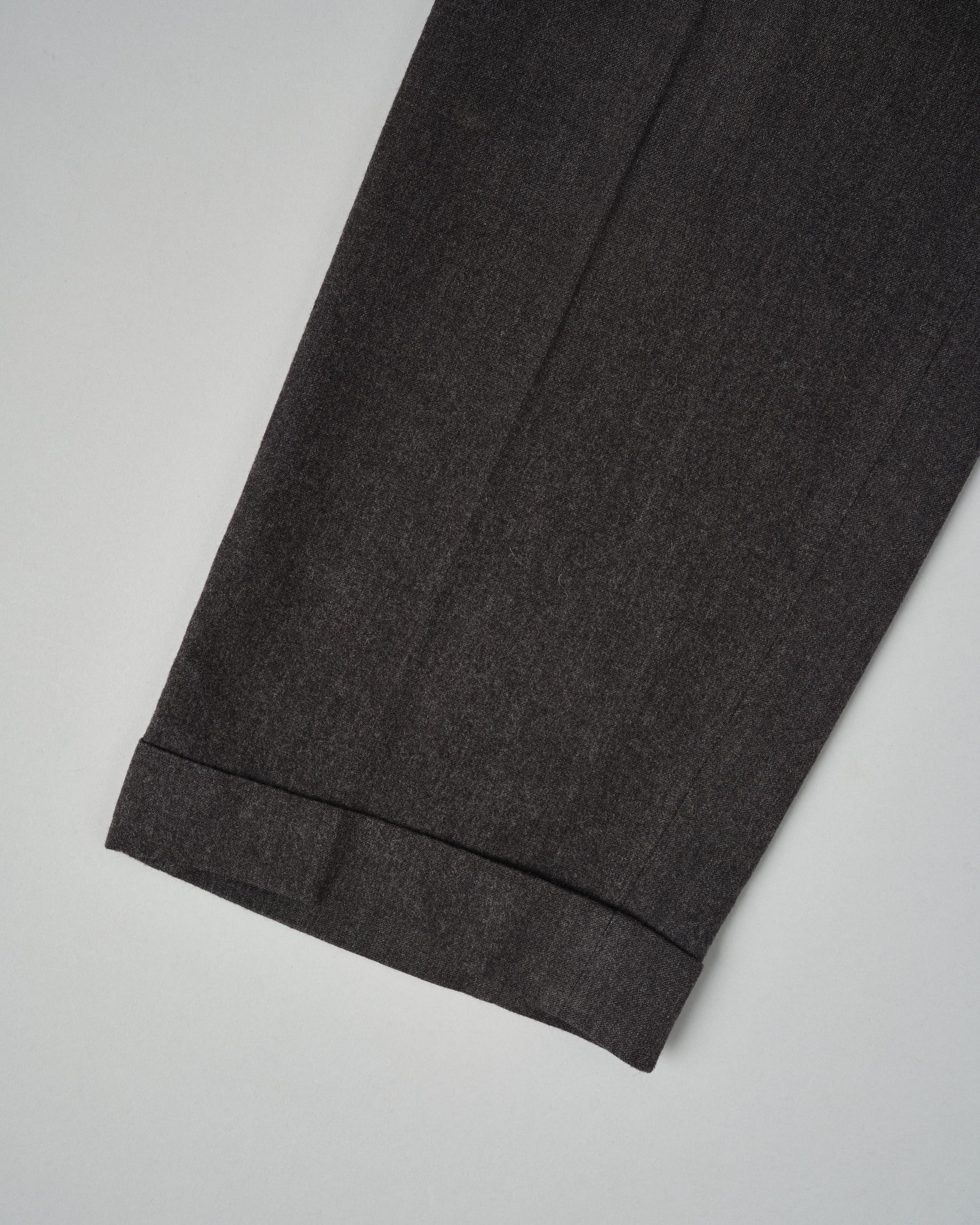 ［~70's］Old GUCCI 2 Tuck Turn Up Wool Trousers Size.52