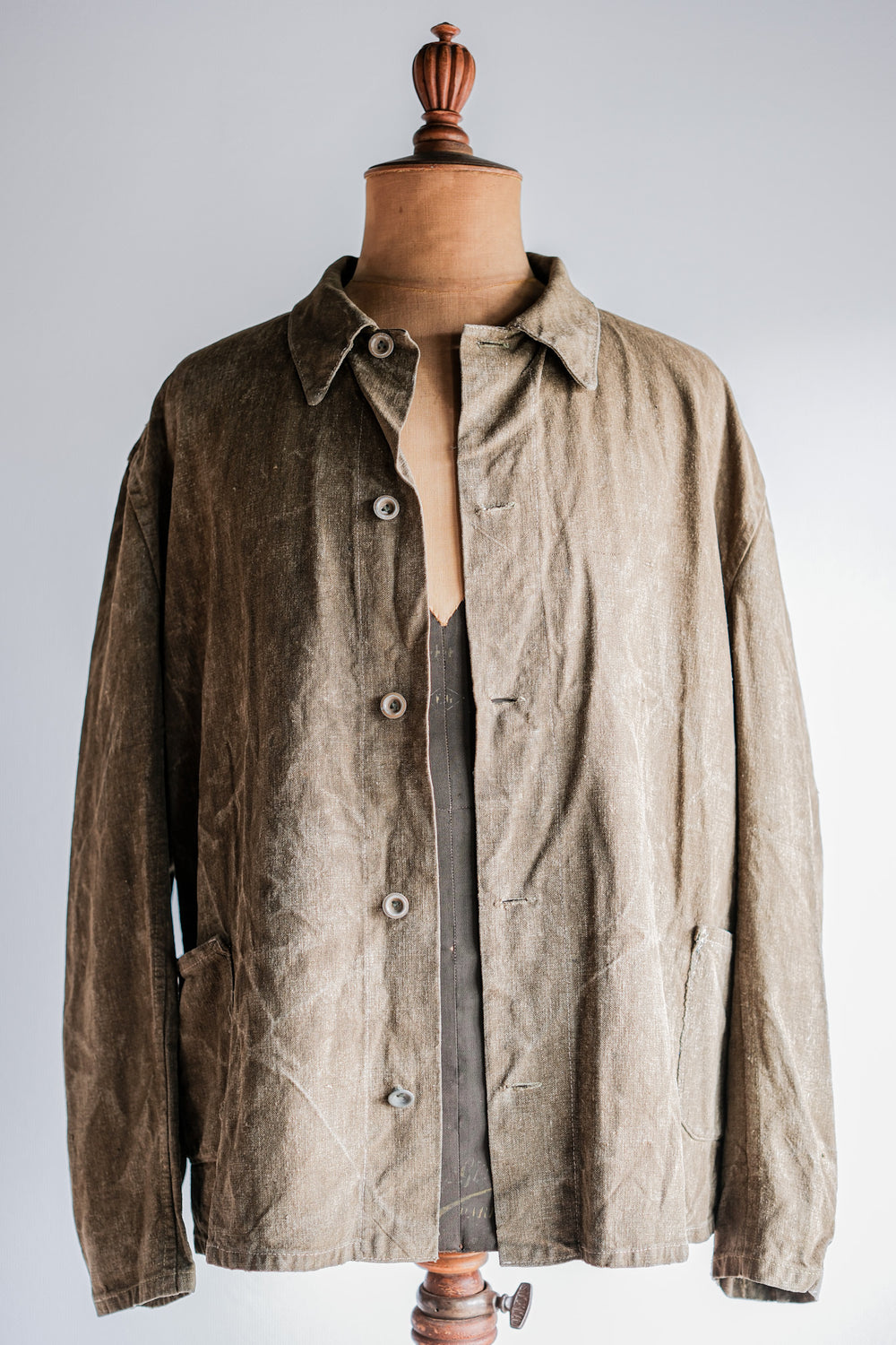 40's】WWⅡ German Army Linen Work Jacket 