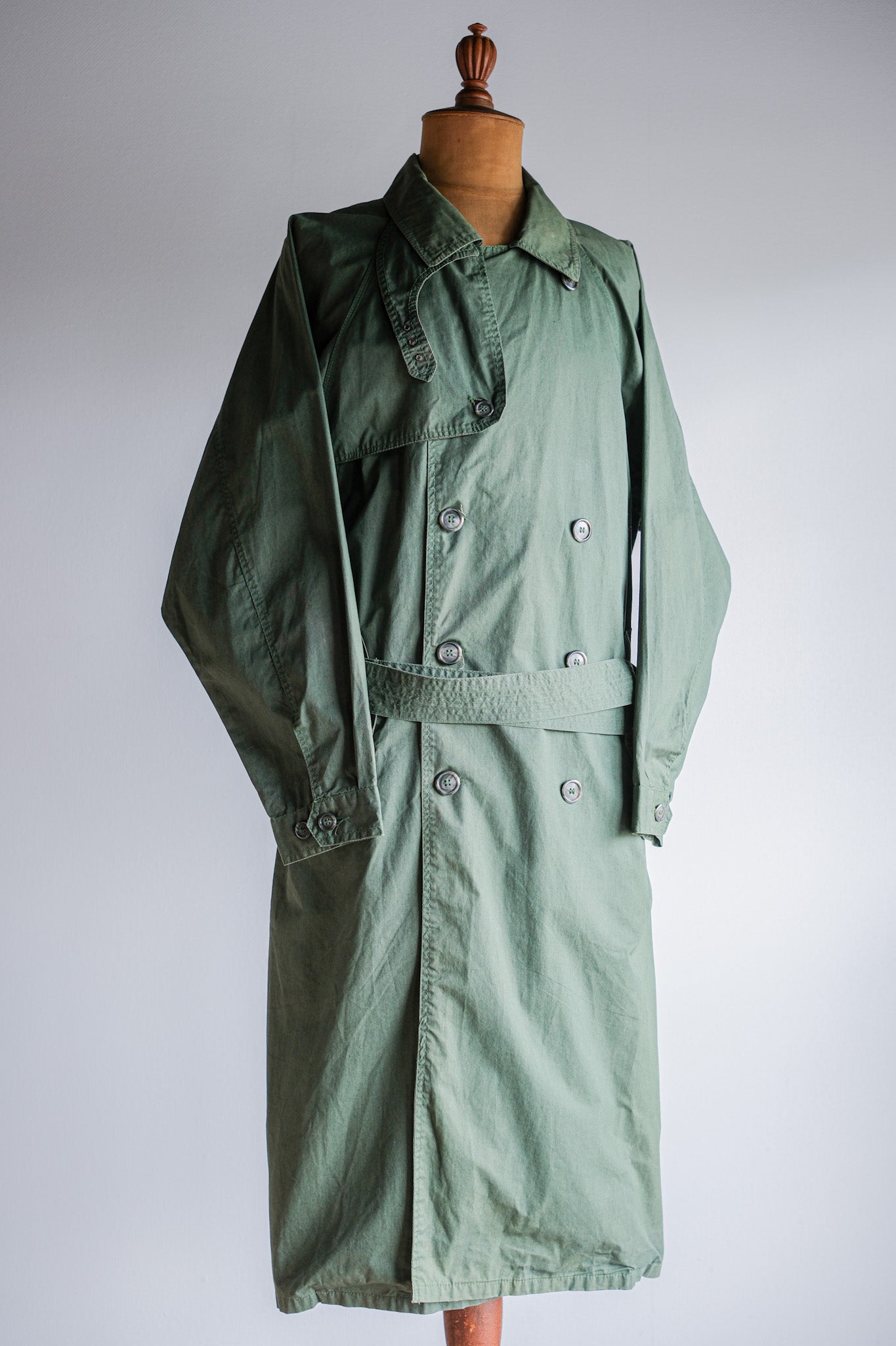 ［~90's］Old ARNYS PARIS Raglan Sleeve Trench Coat Size.52